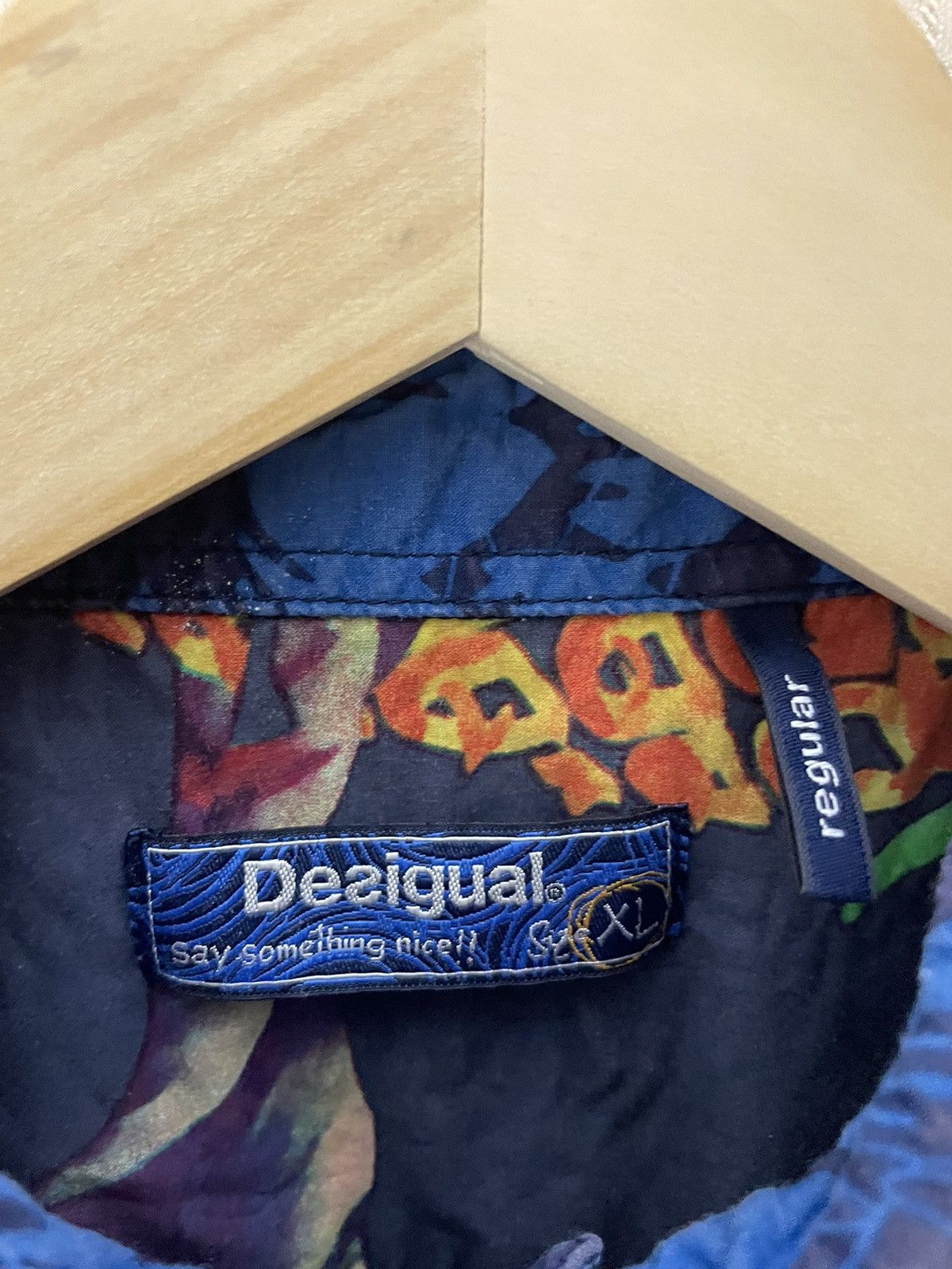Desigual × Vintage Desigual crazy shirt vintage streetwear Size US XL / EU 56 / 4 - 5 Thumbnail