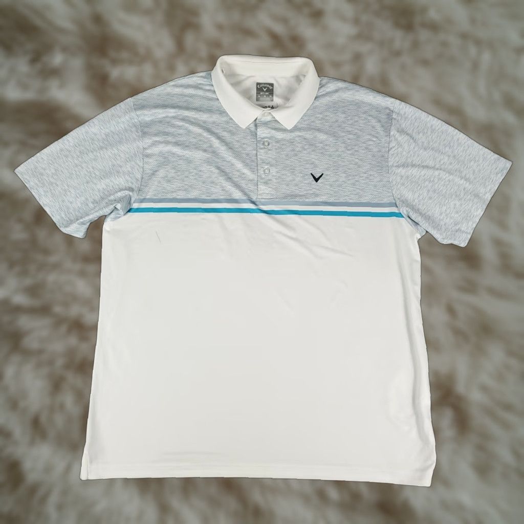 Callaway Callaway Polo Shirt Mens XL White Modern Classic Sports Polo Shirt Mens XL White Callaway Polo Shirt Mens Short Sleeve Button Collar Logo Vintage: No Size US XL / EU 56 / 4 - 1 Thumbnail
