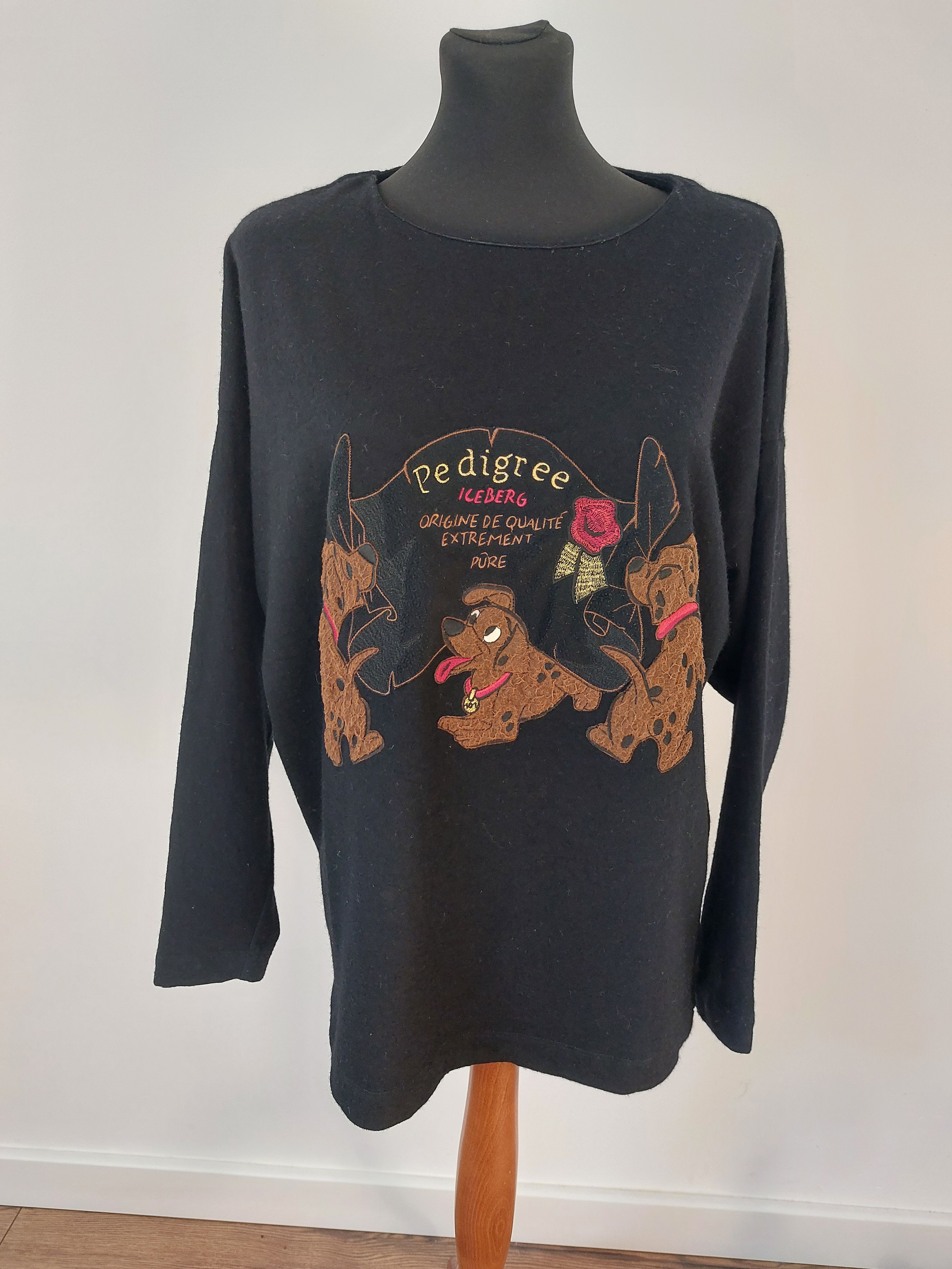 Iceberg ICEBERG wool sweetshirt Unique Sweater Embroidered Size XL / US 12-14 / IT 48-50 - 6 Thumbnail