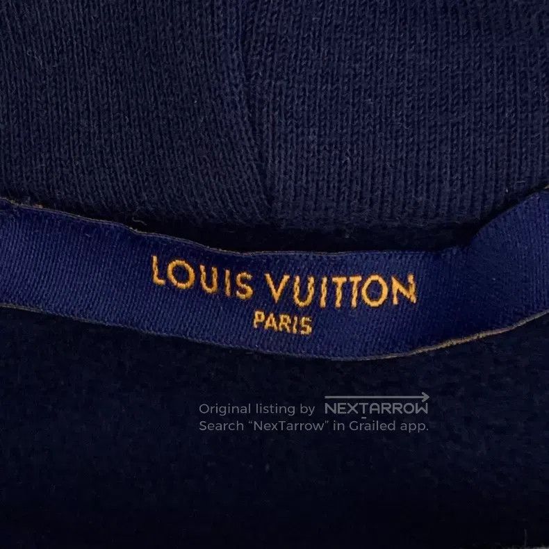 Louis Vuitton Louis Vuitton Navy Blue Shark Beaded Cotton Hooded Drawstr Size US M / EU 48-50 / 2 - 7 Thumbnail