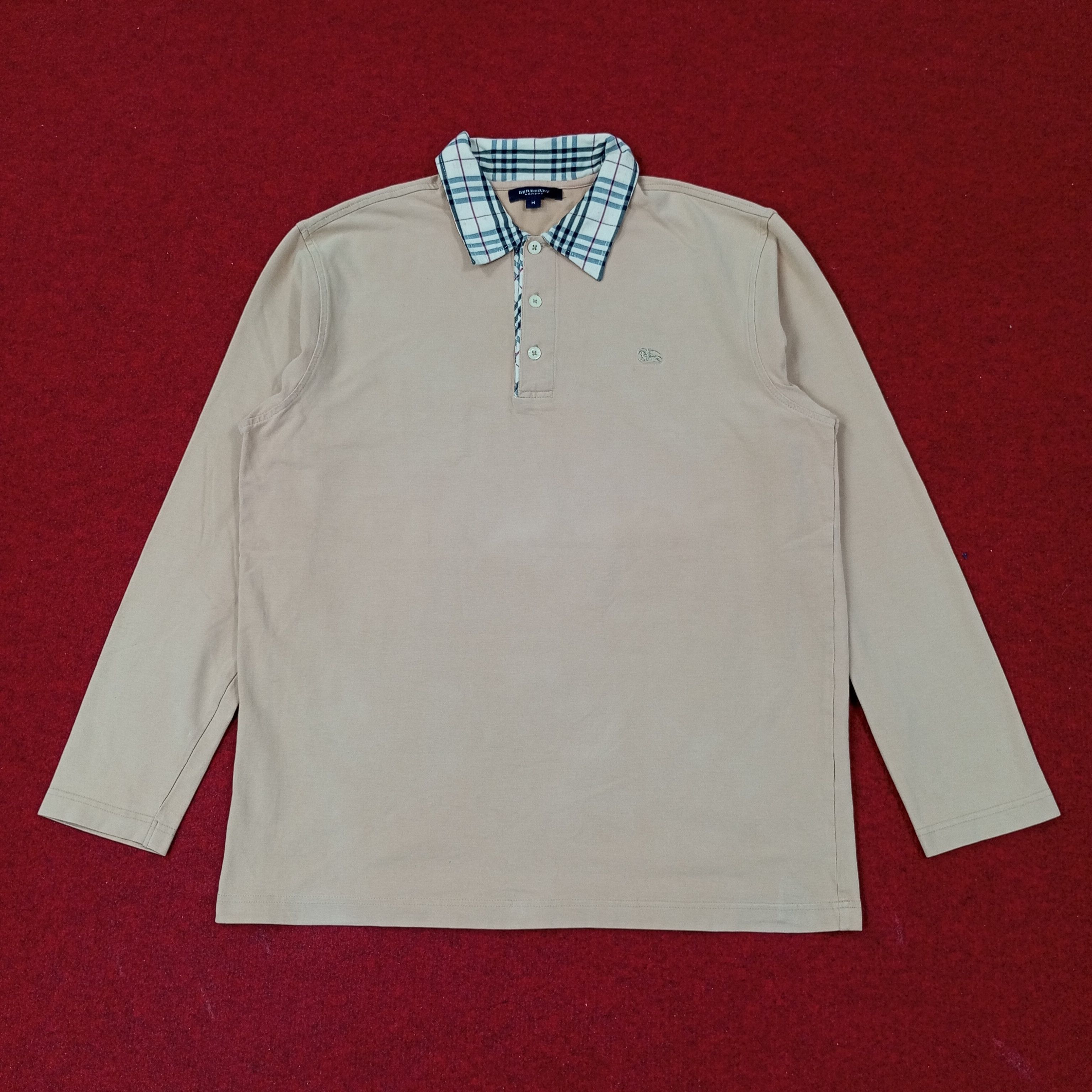 Burberry Burberry London Fashion Brand Long Sleeve Polos c249n9 Size US M / EU 48-50 / 2 - 1 Thumbnail