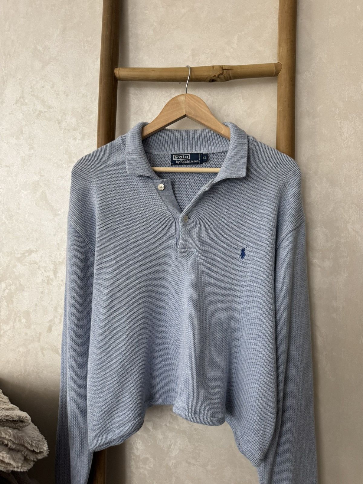 Polo Ralph Lauren × Ralph Lauren × Vintage Polo Ralph Lauren Vintage Cropp Knit Size XL / US 12-14 / IT 48-50 - 4 Thumbnail