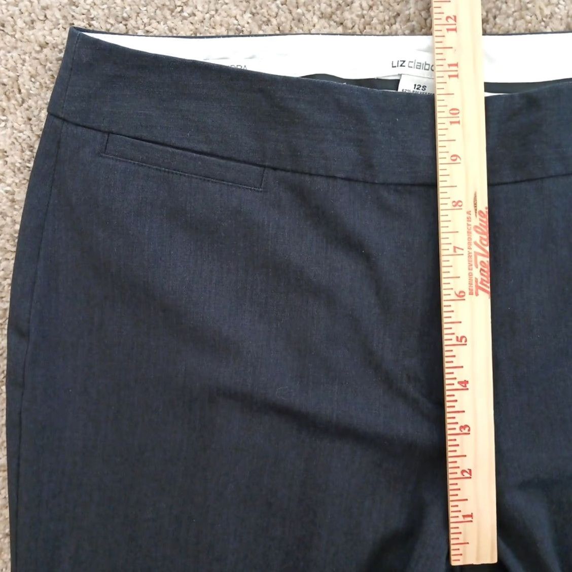 Liz Claiborne Liz Claiborne Dress Pants Womens Size 12 Short Gray Audra 33x29 Mid Rise Dress Pants Women Gray 33x29 Regular Size 34" / US 12 / IT 48 - 5 Thumbnail