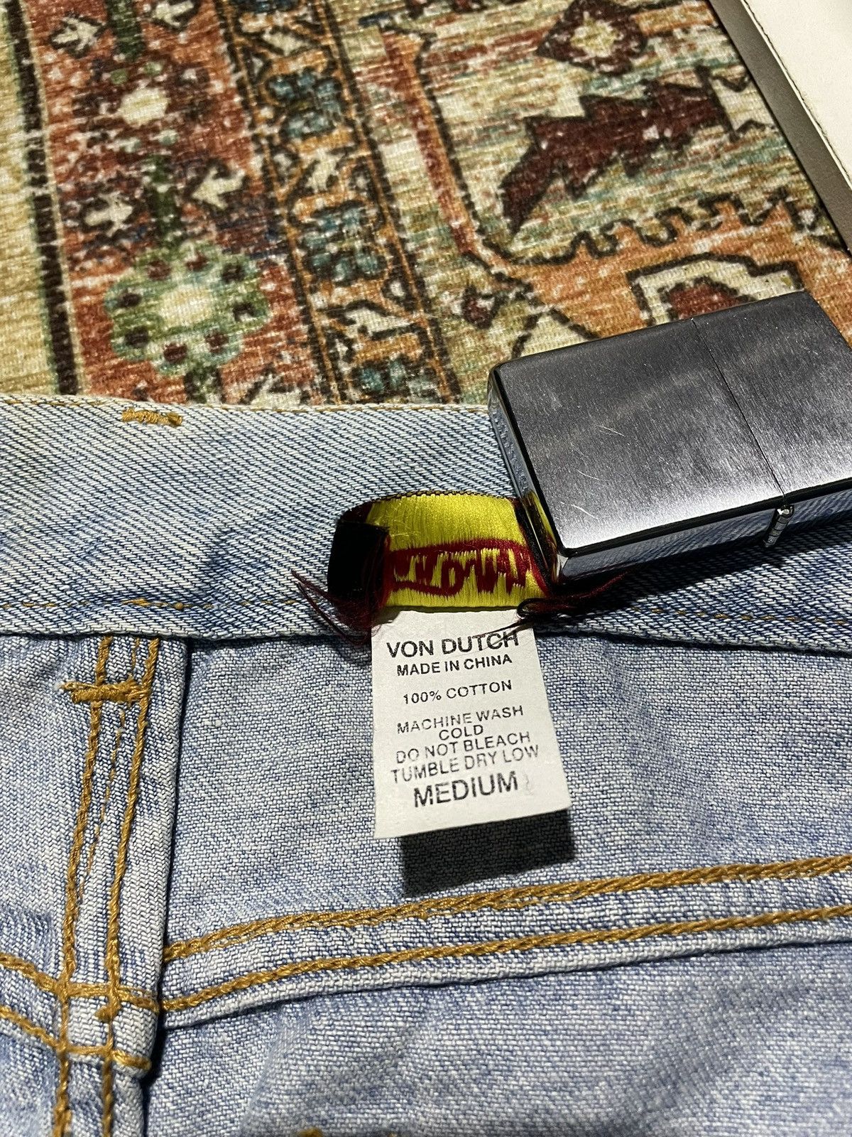 Von Dutch SOOOOLLLDD Vintage 2000's Y2k Denim Pants Vonducth Size US 30 / EU 46 - 10 Thumbnail