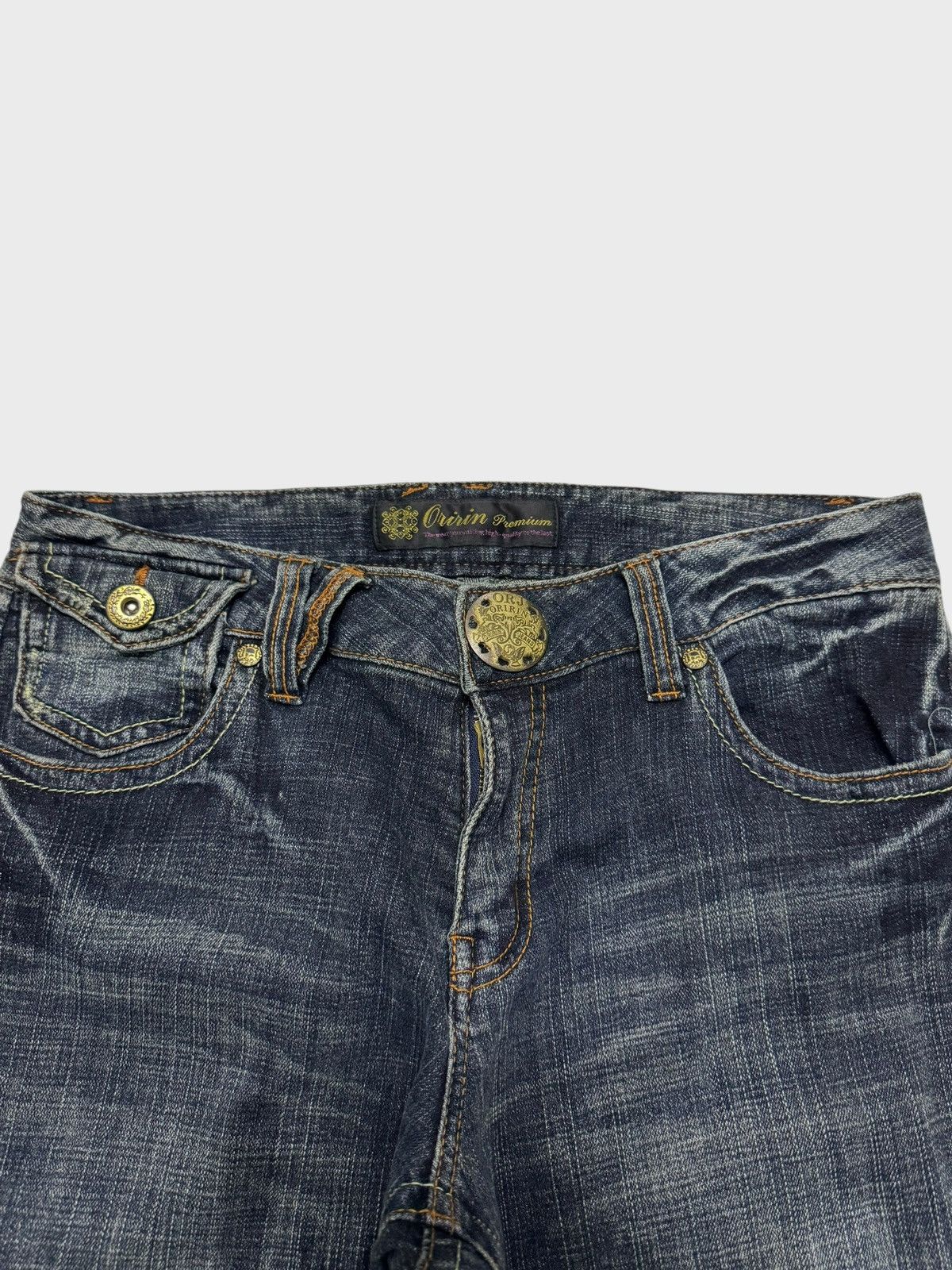 Hysteric Glamour × Le Grande Bleu (L.G.B.) × Vintage FLARE ORIRIN DENIM EMBROIDERY BOOT CUT DENIM Size US 31 - 7 Thumbnail