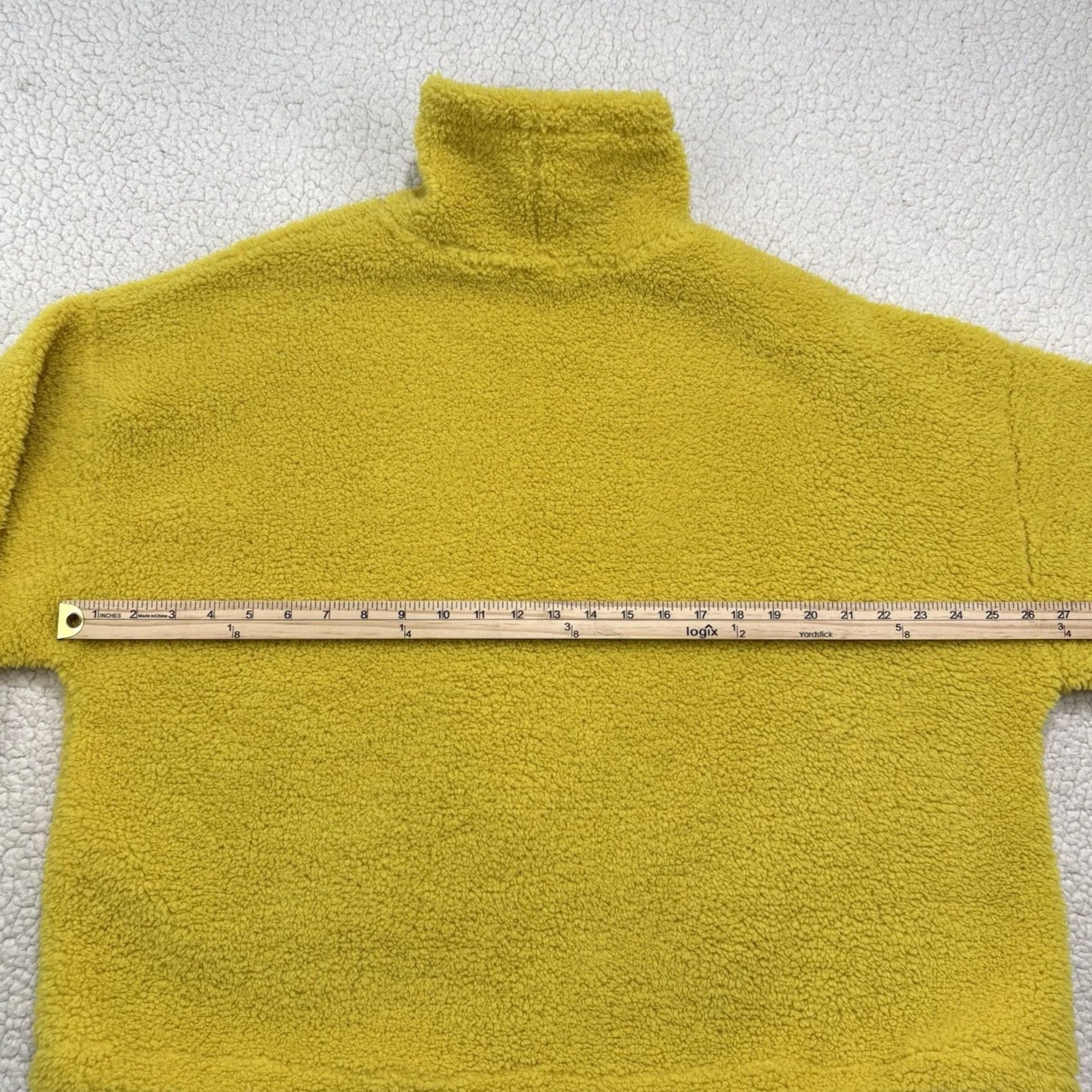 Levi's Levi's Sweatshirt Pullover Womens XL Yellow Fleece Turtleneck Logo Size XL / US 12-14 / IT 48-50 - 6 Thumbnail