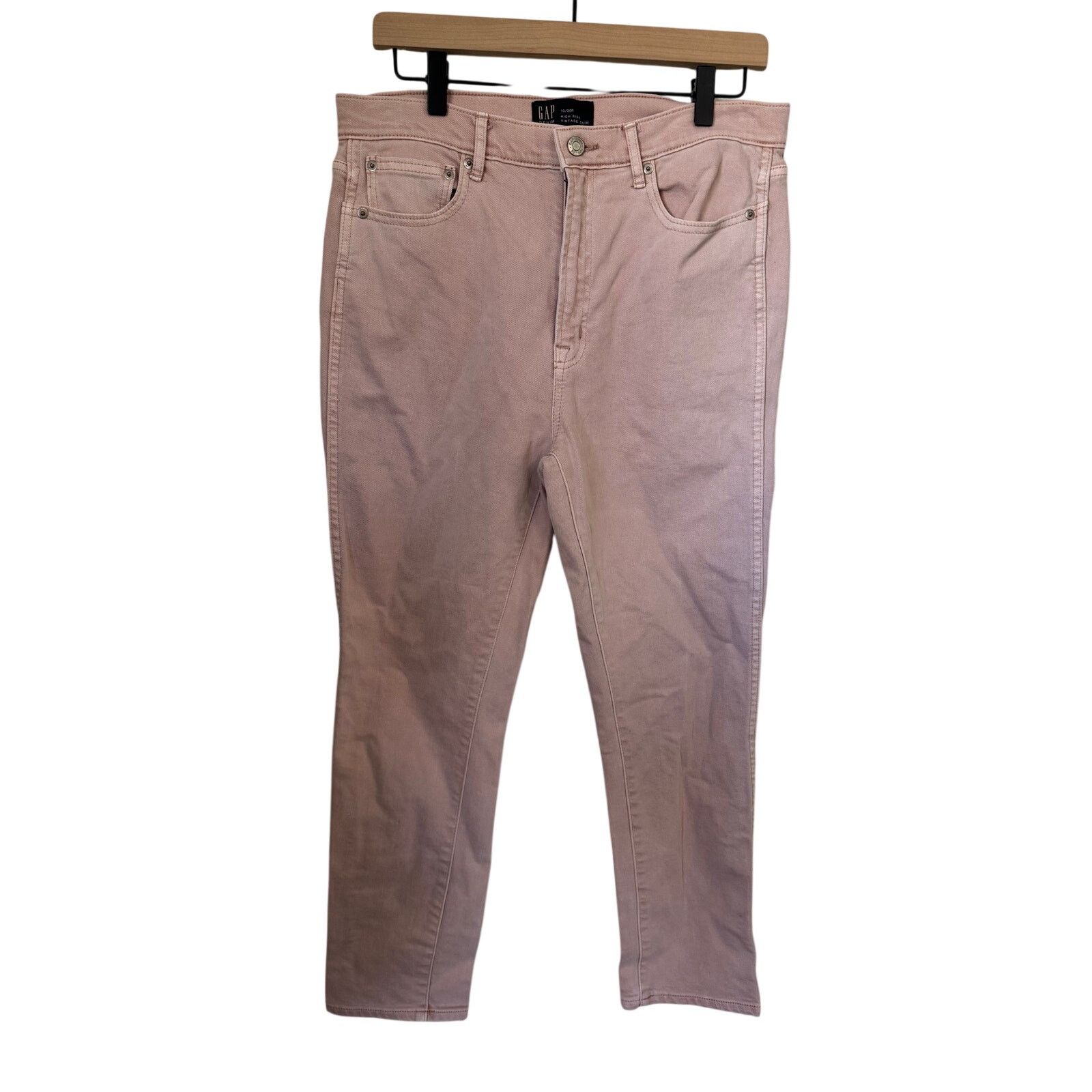 Gap GAP High Rise Vintage Slim Jeans Soft Pink 10/30R Size 32" / US 10 / IT 46 - 1 Thumbnail