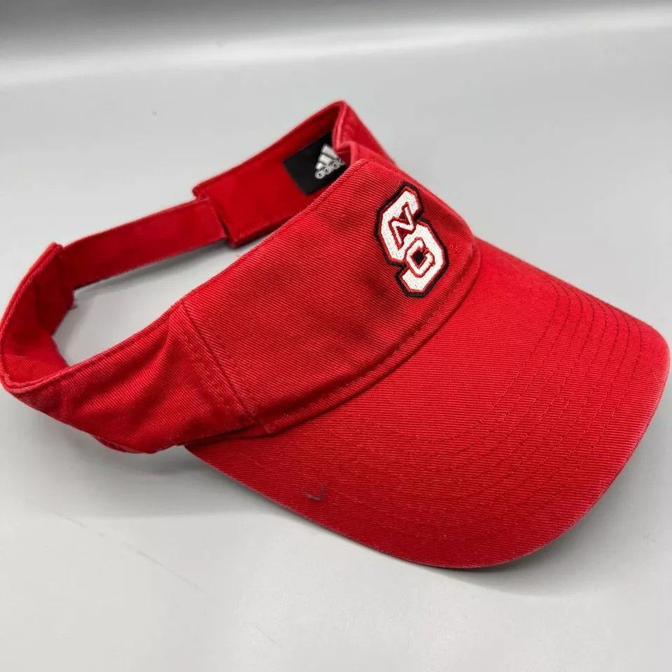 Adidas NC State Wolfpack Visor Hat Men Adidas NCA Strap Back Cap Size ONE SIZE - 3 Thumbnail