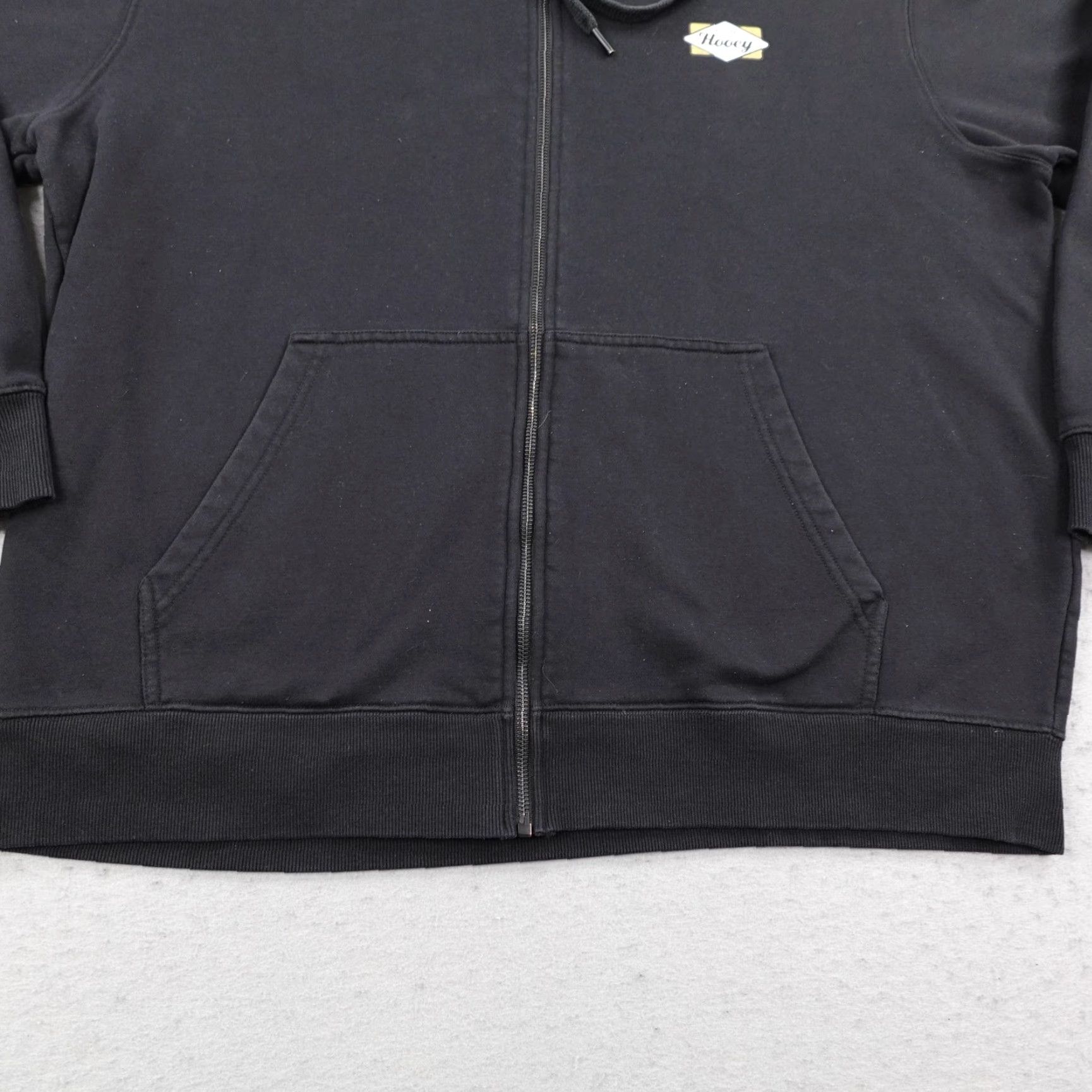 Vintage Hooey Hoodie Mens 2XL Black Full Zip Sweatshirt Aztec Lined Hood Western Rodeo Size US XXL / EU 58 / 5 - 4 Thumbnail