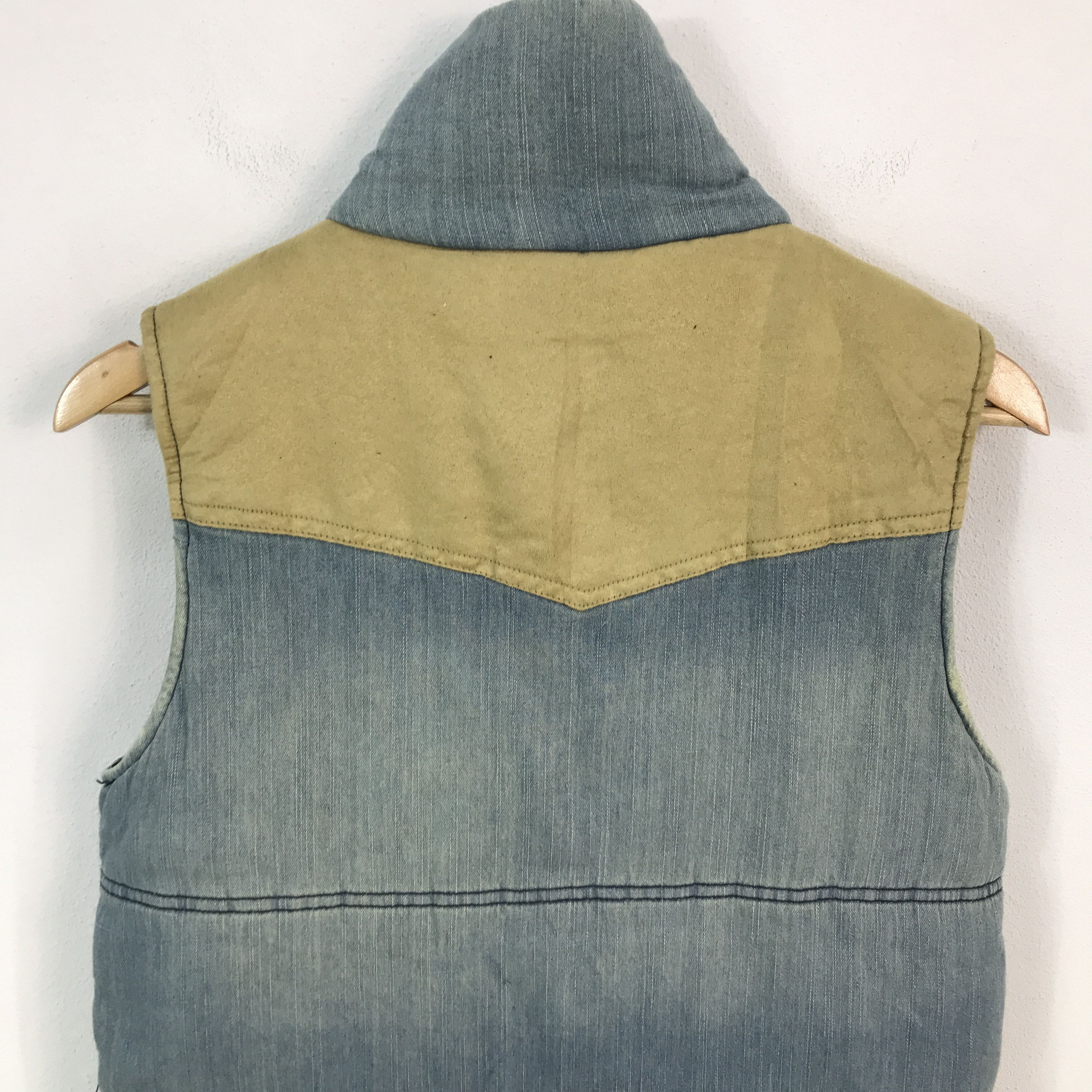 JACKROSE × Japanese Brand Vtg Jackrose Zipper Blue denim design Vest jacket Size US M / EU 48-50 / 2 - 4 Thumbnail