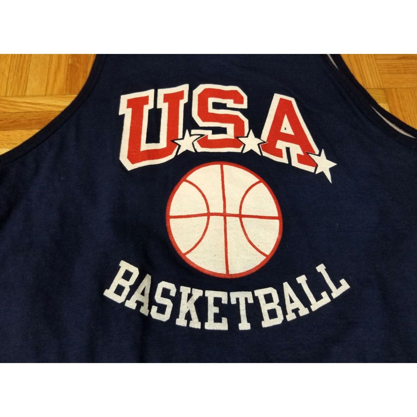 Champion VINTAGE USA Champion BLUE BAR 2 PLY TANK TOP MEN'S XLARGE T-Shirt Size US XL / EU 56 / 4 - 2 Thumbnail