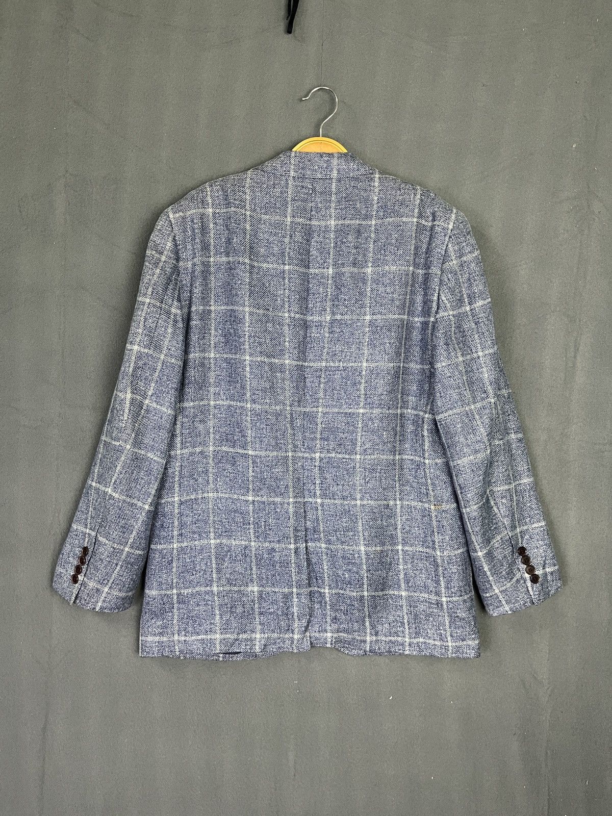 Designer × Loro Piana Loro Piana Plaid Hemp Wool Blazer Size 40R - 2 Thumbnail
