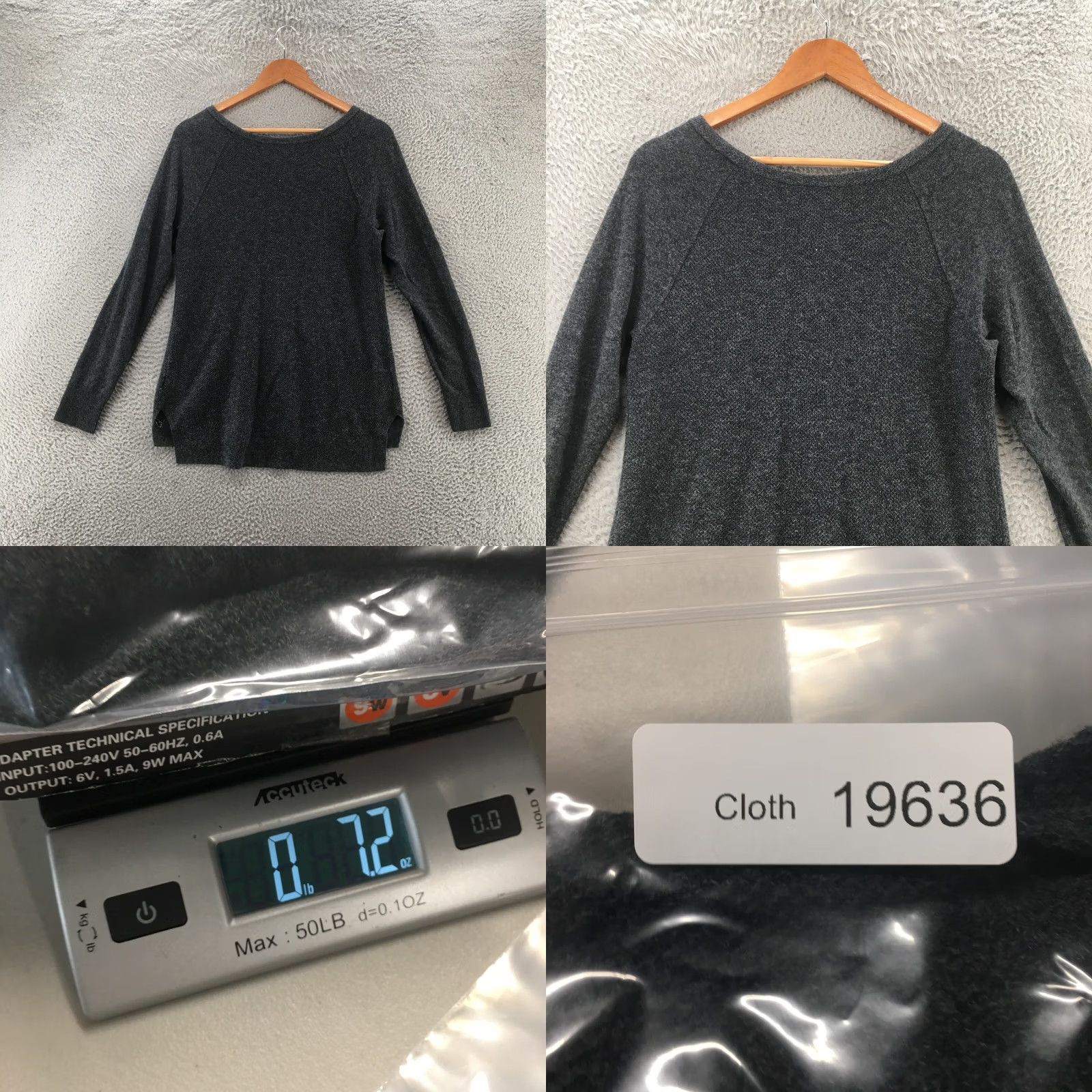American Eagle Outfitters American Eagle Outfitters Pullover Sweater Womens M Raglan Long Sleeve Gray Cotton Blend Size M / US 6-8 / IT 42-44 - 8 Thumbnail