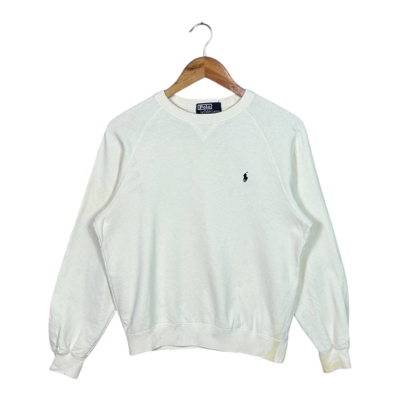 Polo Ralph Lauren Polo Ralph Lauren Small Pony White Crewneck Sweatshirt 160 Size S / US 4 / IT 40 - 1 Thumbnail