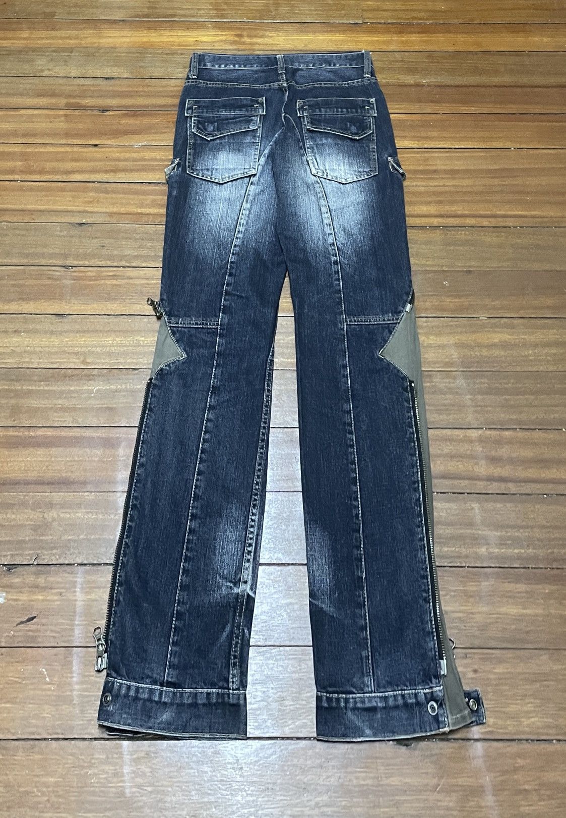 PPFM Very Rare Vintage Japanese Brand PPFM Tactical Jeans 1990s Size US 30 / EU 46 - 2 Thumbnail