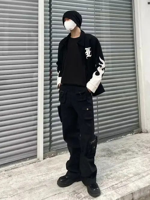 image of Vintage Utility Tactical Military Cargo Pants in Black, Men's (Size 30)
