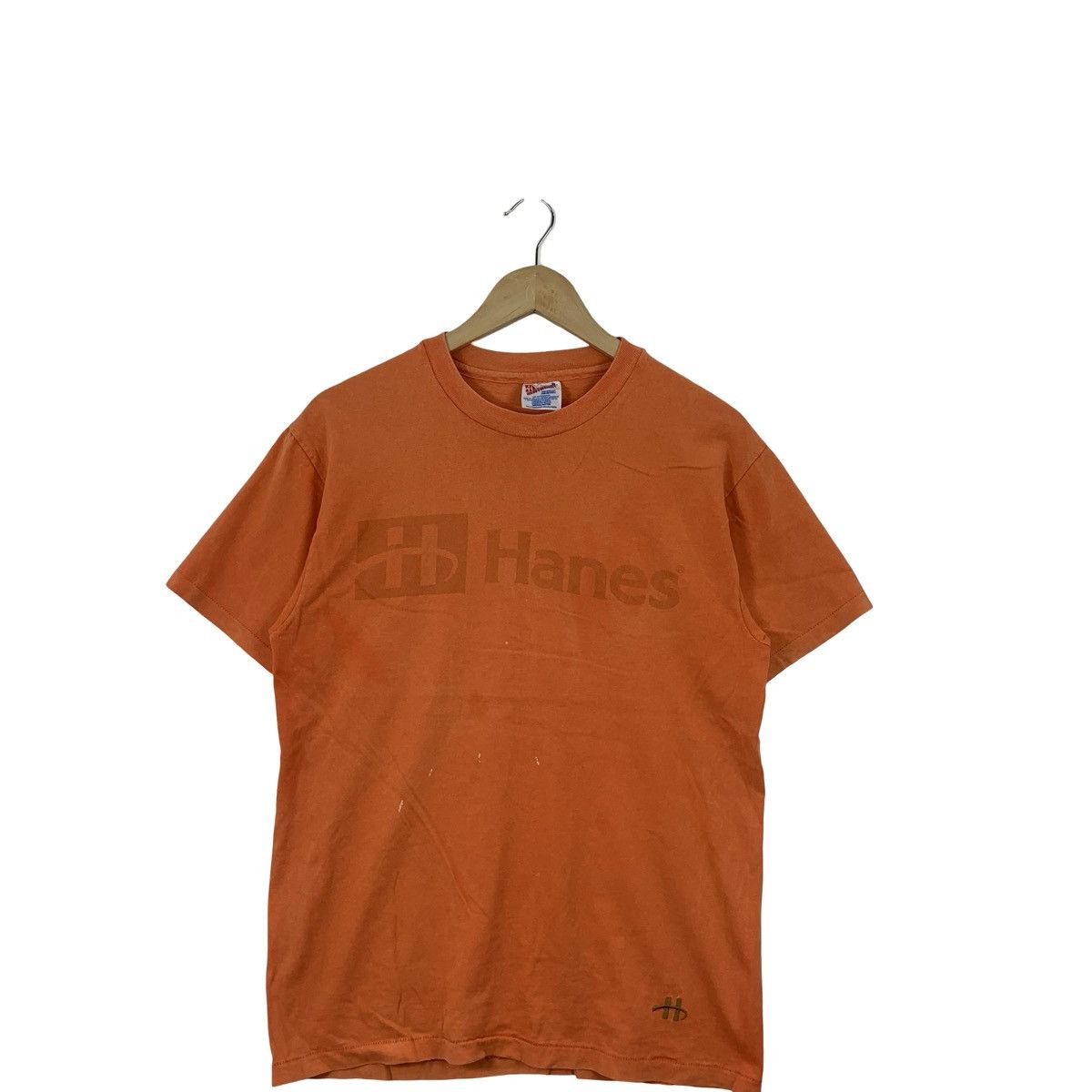 Hanes Vintage HANES HEAVYWEIGHT Fade Logo Tee Shirt Top Size US M / EU 48-50 / 2 - 4 Thumbnail