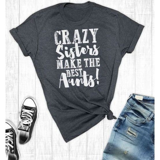 Other Crazy Sisters Make The Best Aunts Charcoal Large Size L / US 10 / IT 46 - 1 Preview
