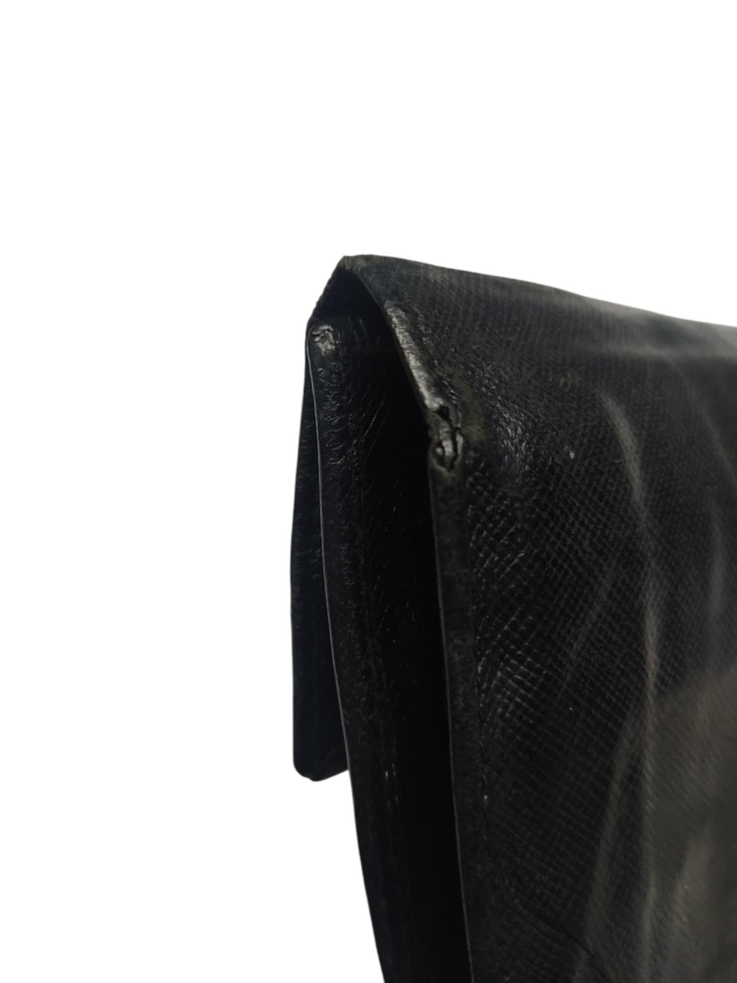 Prada PRADA BLACK SAFFIANO METAL LEATHER TRIANGLE WALLET Size ONE SIZE - 12 Thumbnail