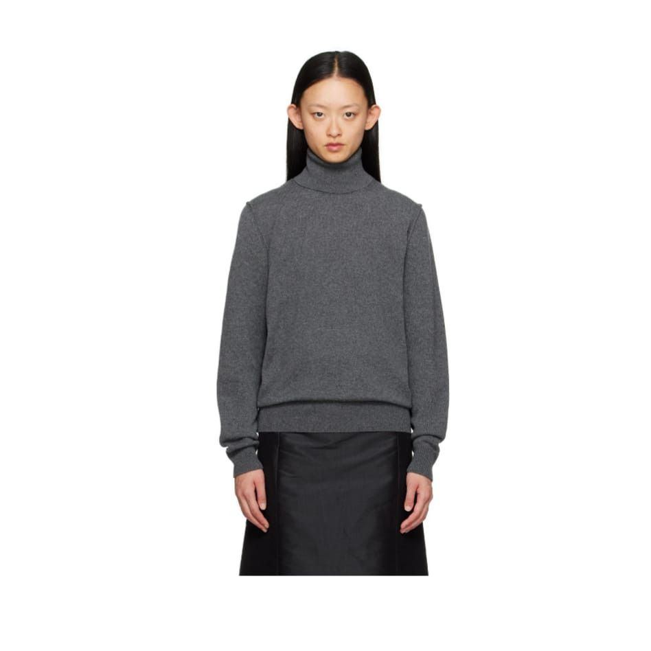 Maison Margiela o1y0625 Turtleneck Sweater in Gray Size S / US 4 / IT 40 - 1 Thumbnail