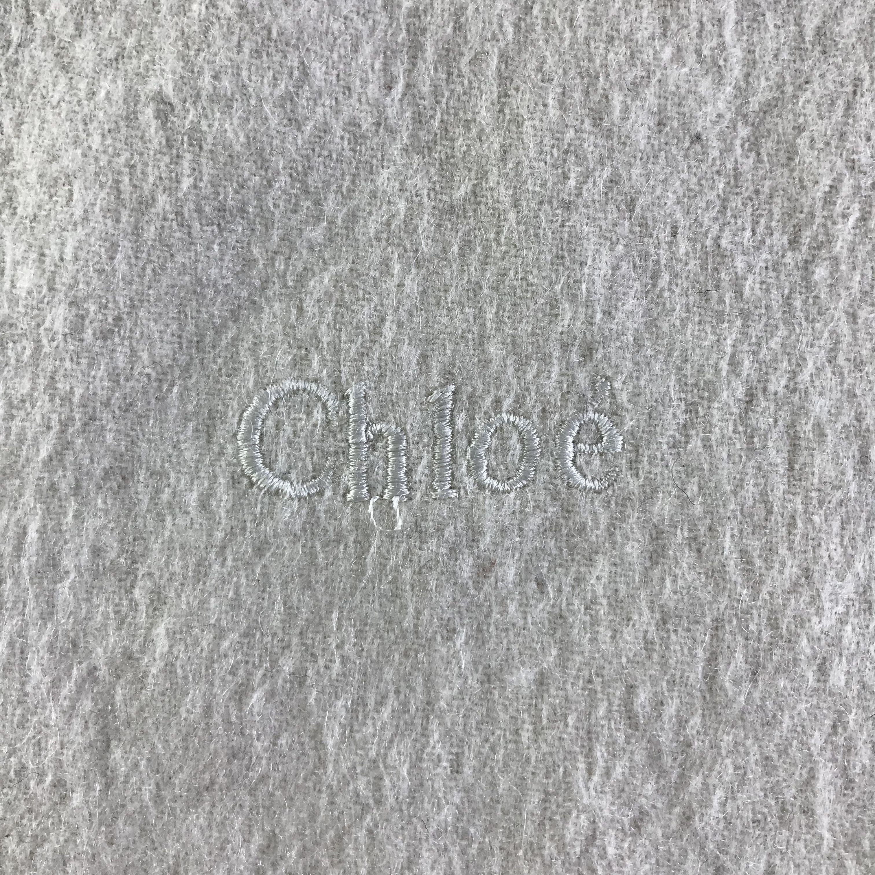 Chloe × Vintage Chloe Cashmere Scarf / Muffler / Neckwear SS1489 Size ONE SIZE - 2 Thumbnail