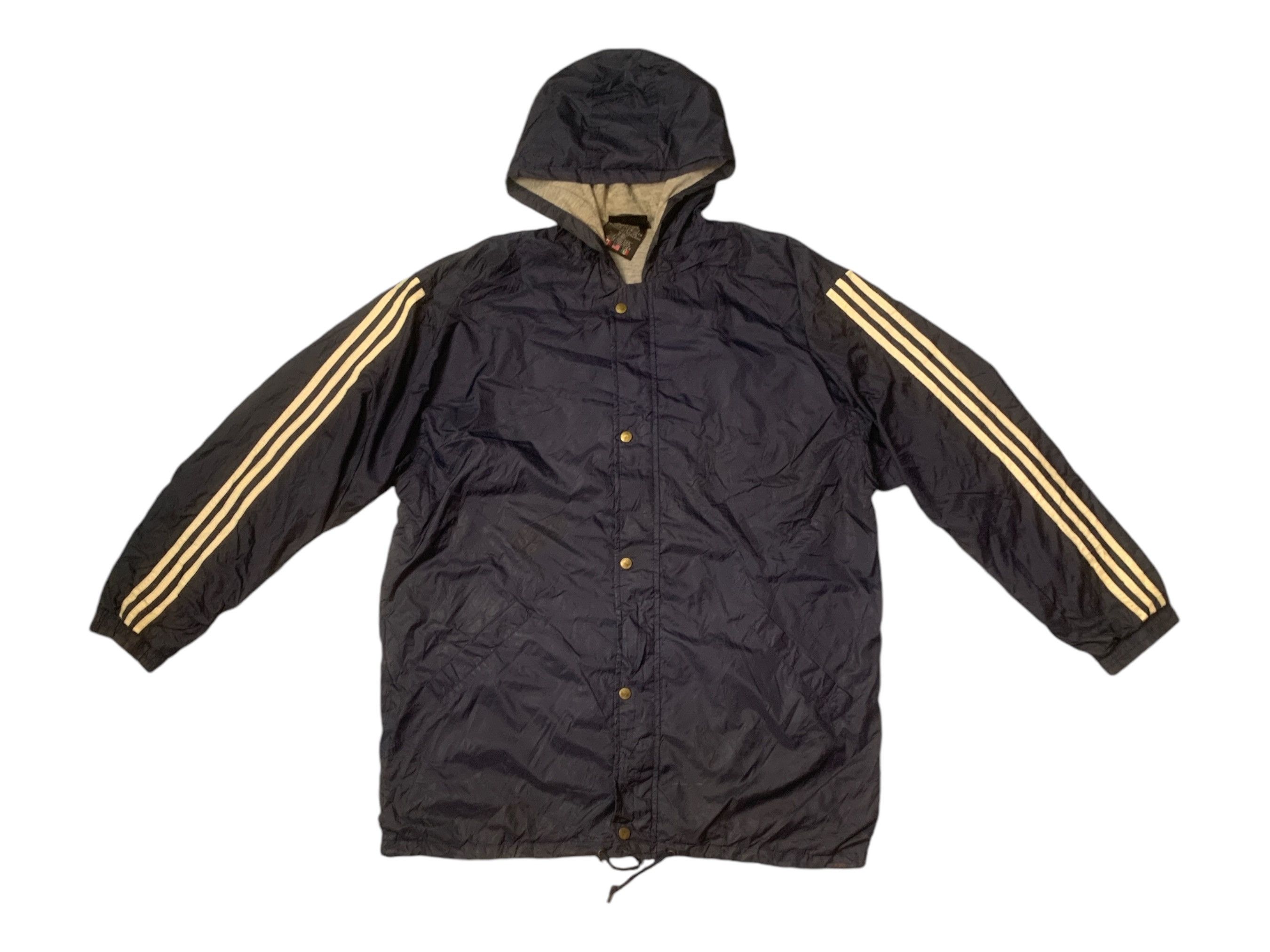 Adidas × Vintage Rare Design Vintage Adidas 3 Stripes Windbreakers Size US M / EU 48-50 / 2 - 1 Thumbnail