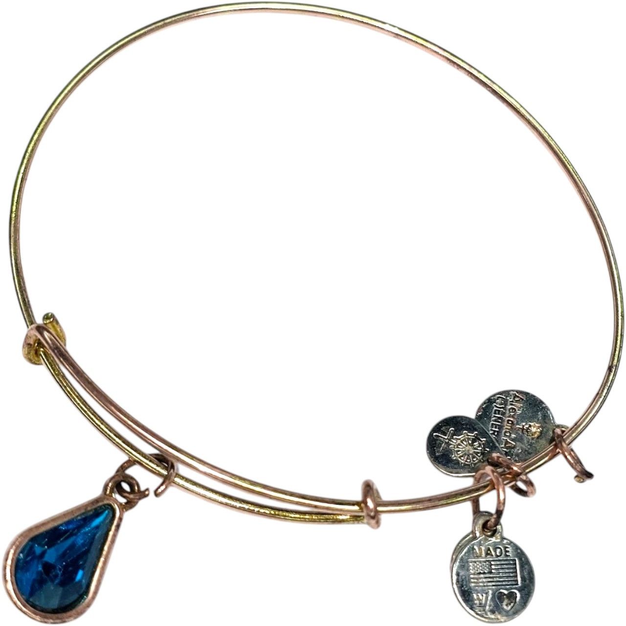 Other Alex & Ani 7 Swords Tree Of Life Blue Glass Gold Bracelets Size ONE SIZE - 3 Thumbnail