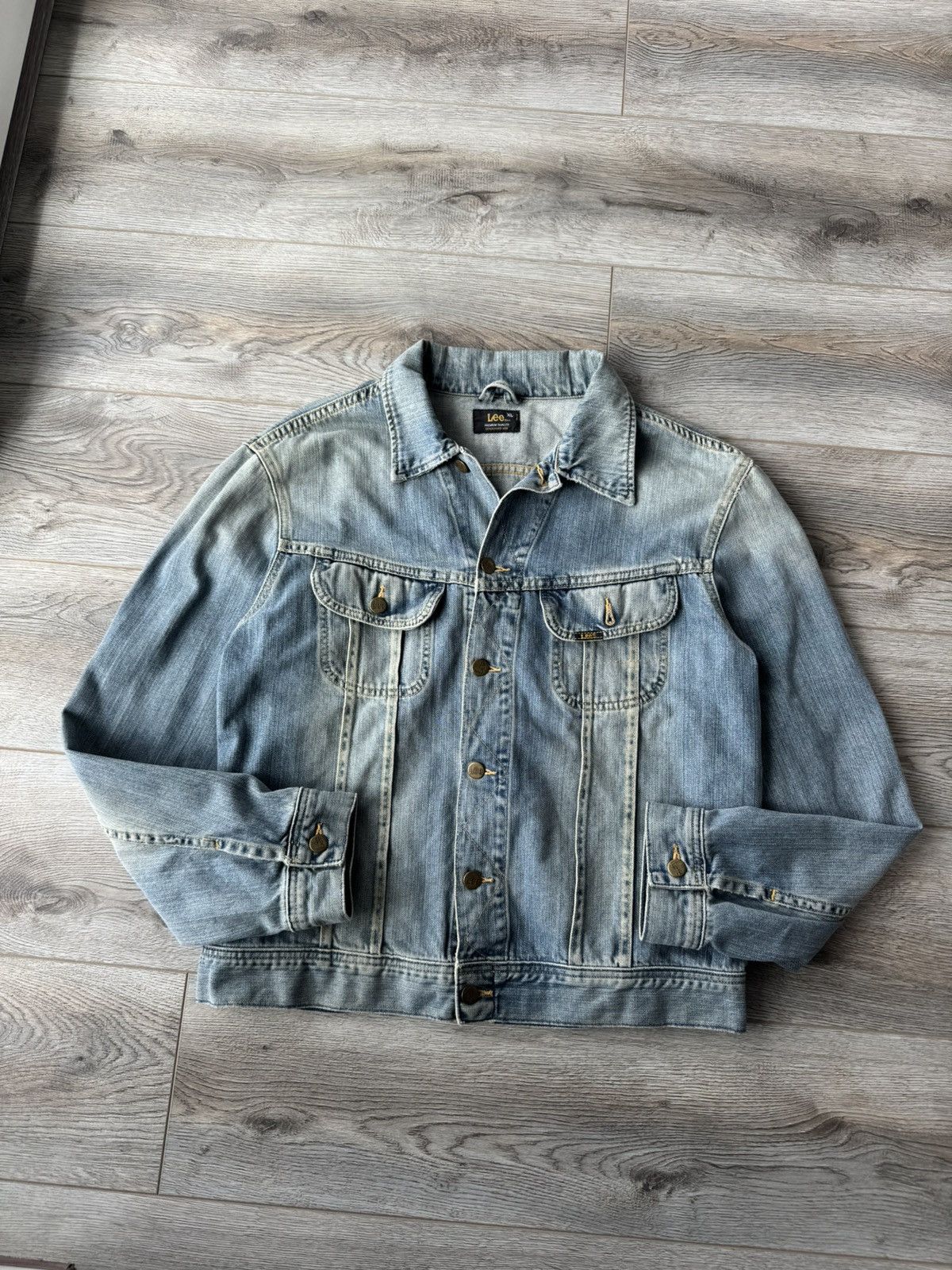Lee Vintage 90s Lee Denim Cruiser Jacket Size XL / US 12-14 / IT 48-50 - 1 Thumbnail