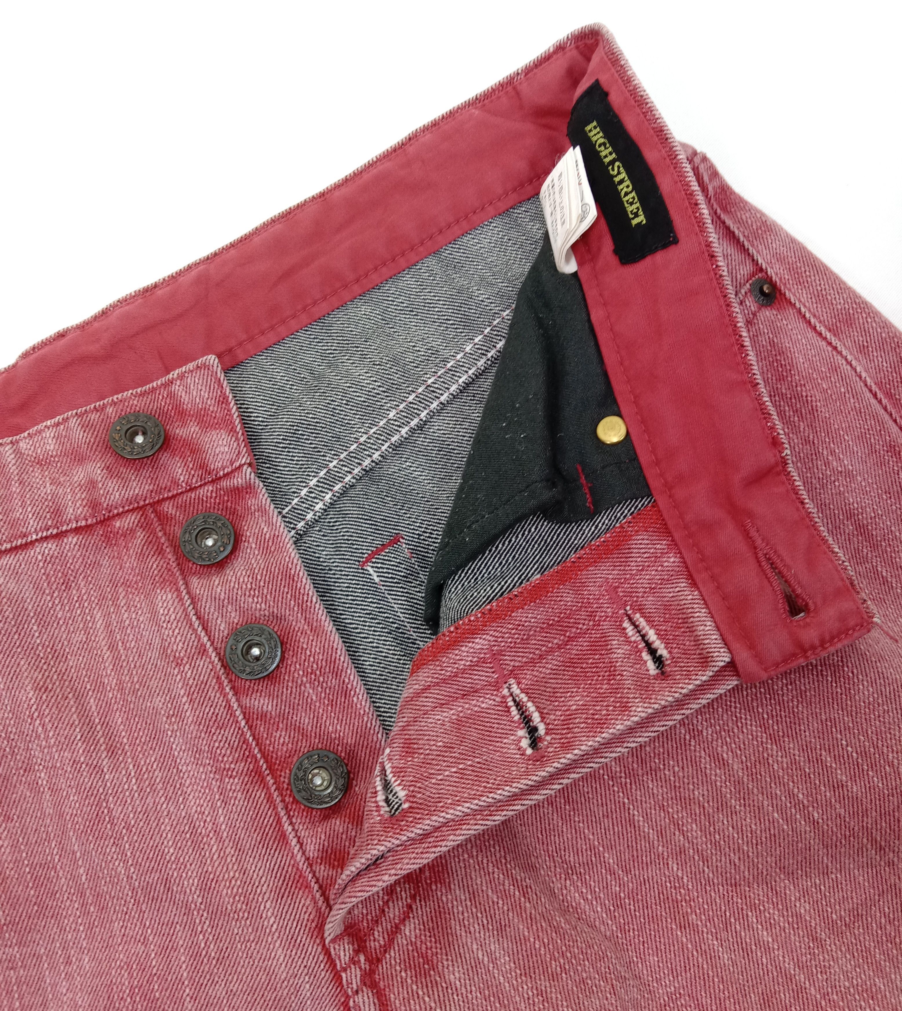 Japanese Brand Japanese Punk Jeans Brand High Street Faded Red Denim Size US 32 / EU 48 - 9 Thumbnail