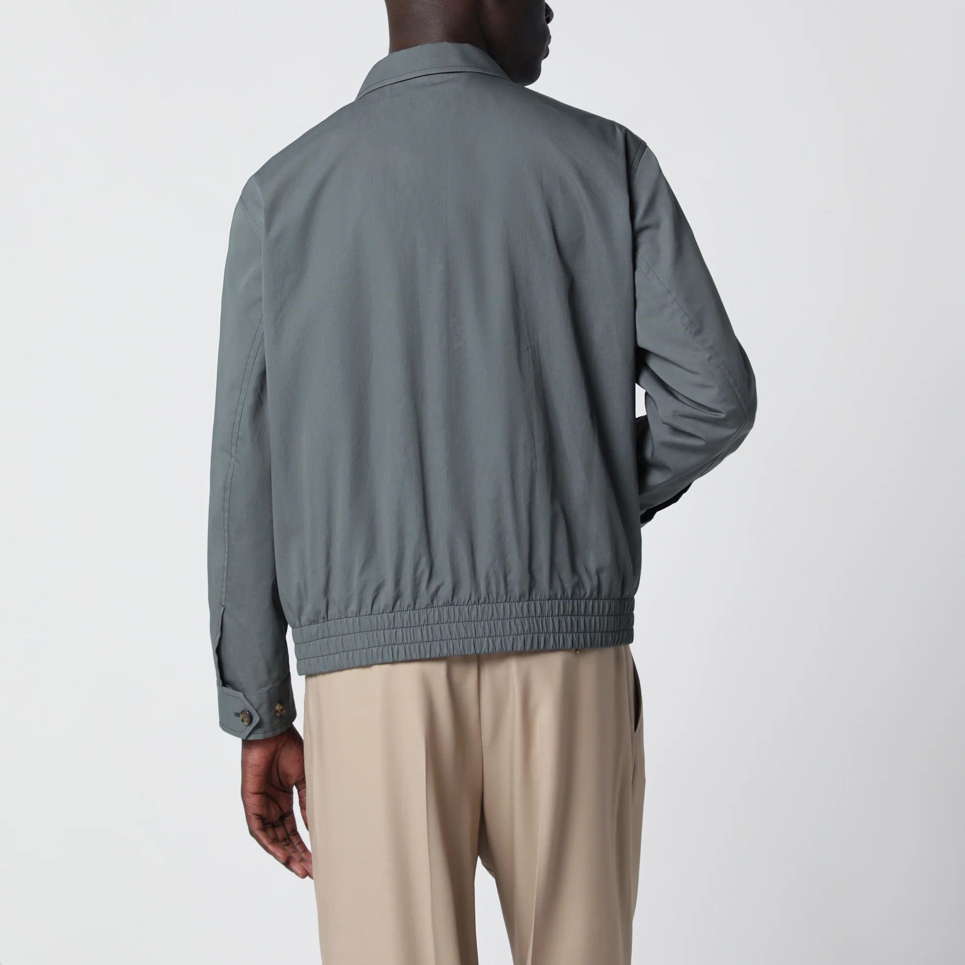 Lardini o1d2blof0526 Cotton Zip Jacket in Gray Size US M / EU 48-50 / 2 - 3 Thumbnail