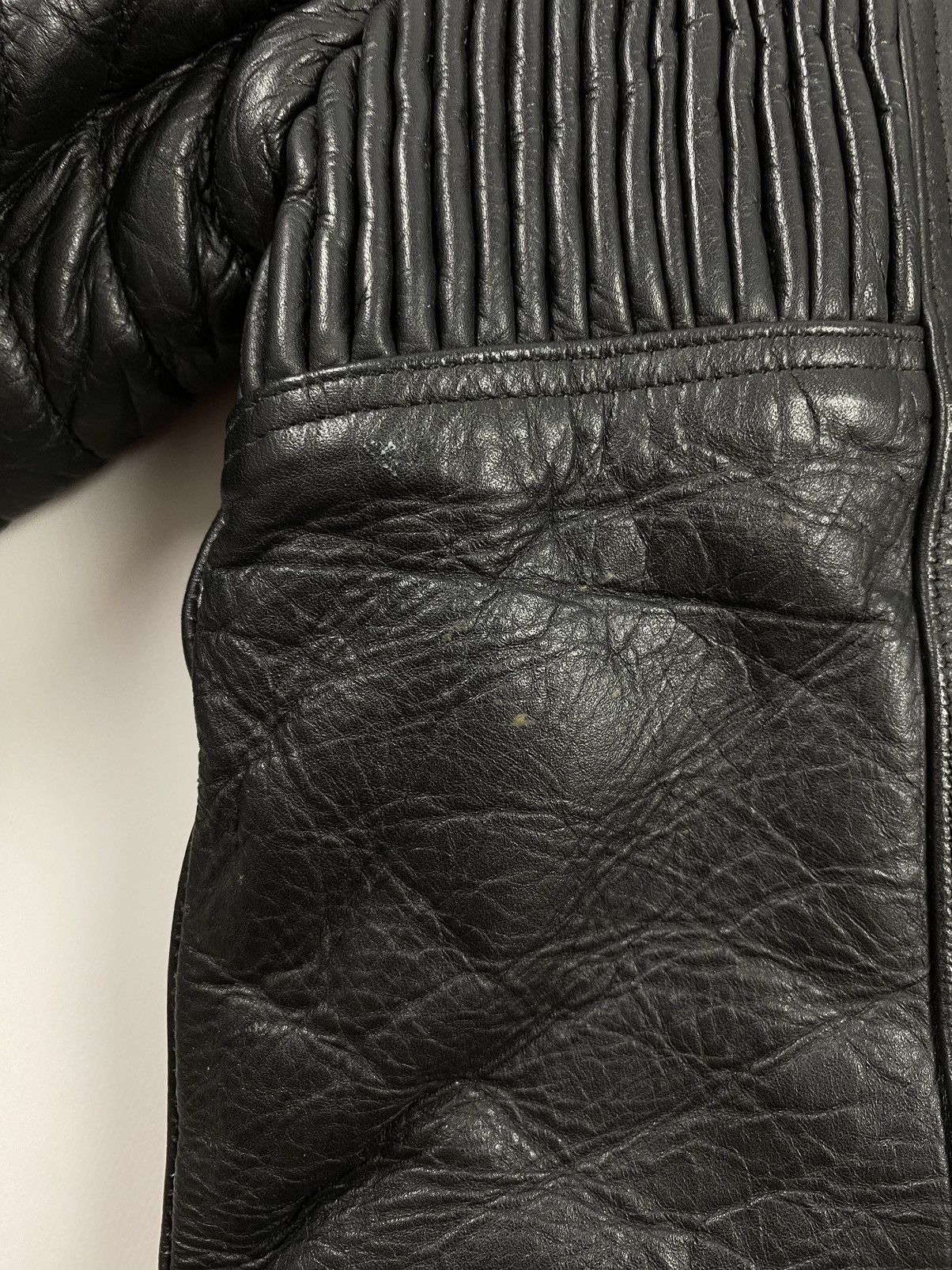 Vintage 1990’s Vintage Euro Style Heavy Leather Biker Jacket Size US M / EU 48-50 / 2 - 17 Thumbnail