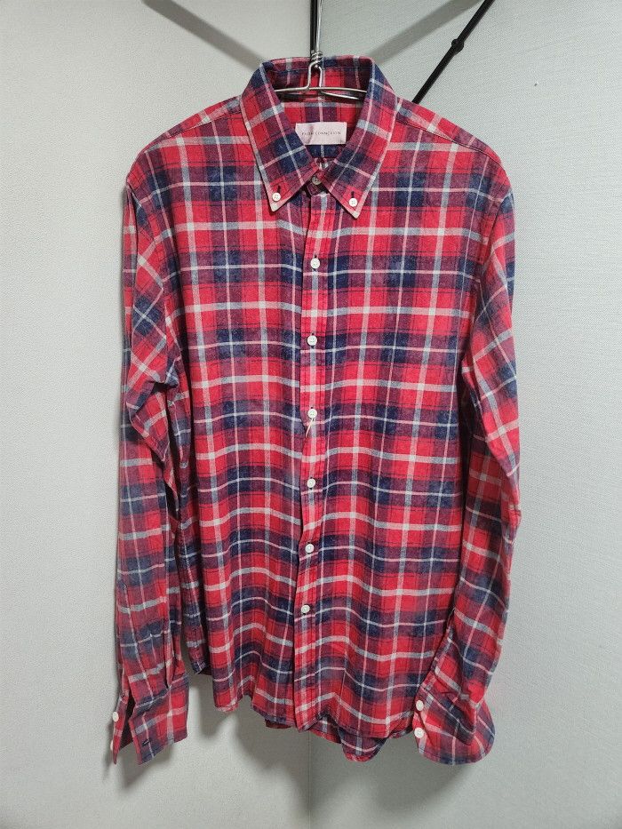 Faith Connexion FAITH CONNEXION REGULAR BLEACHED CHECK SHIRT Size US M / EU 48-50 / 2 - 1 Thumbnail