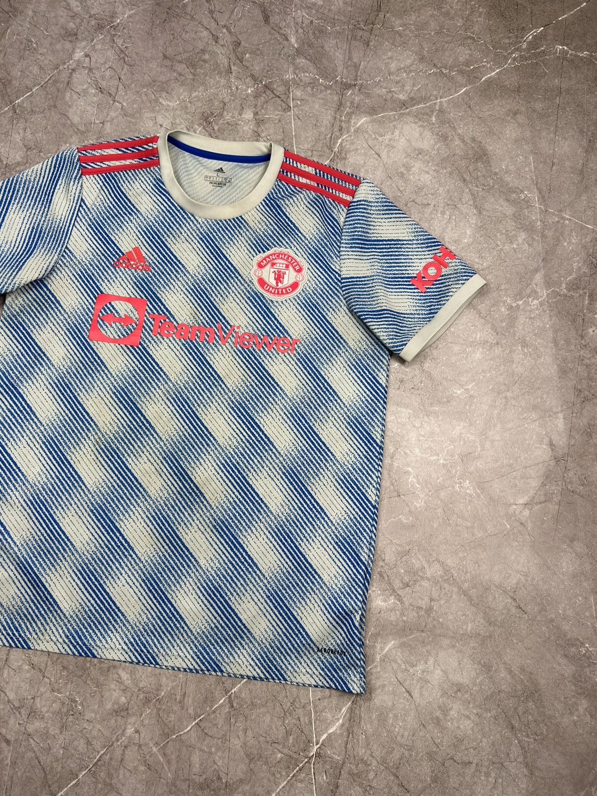 Adidas Adidas Manchester United 2021 2022 Away Soccer Shirt Jersey Size US L / EU 52-54 / 3 - 3 Thumbnail