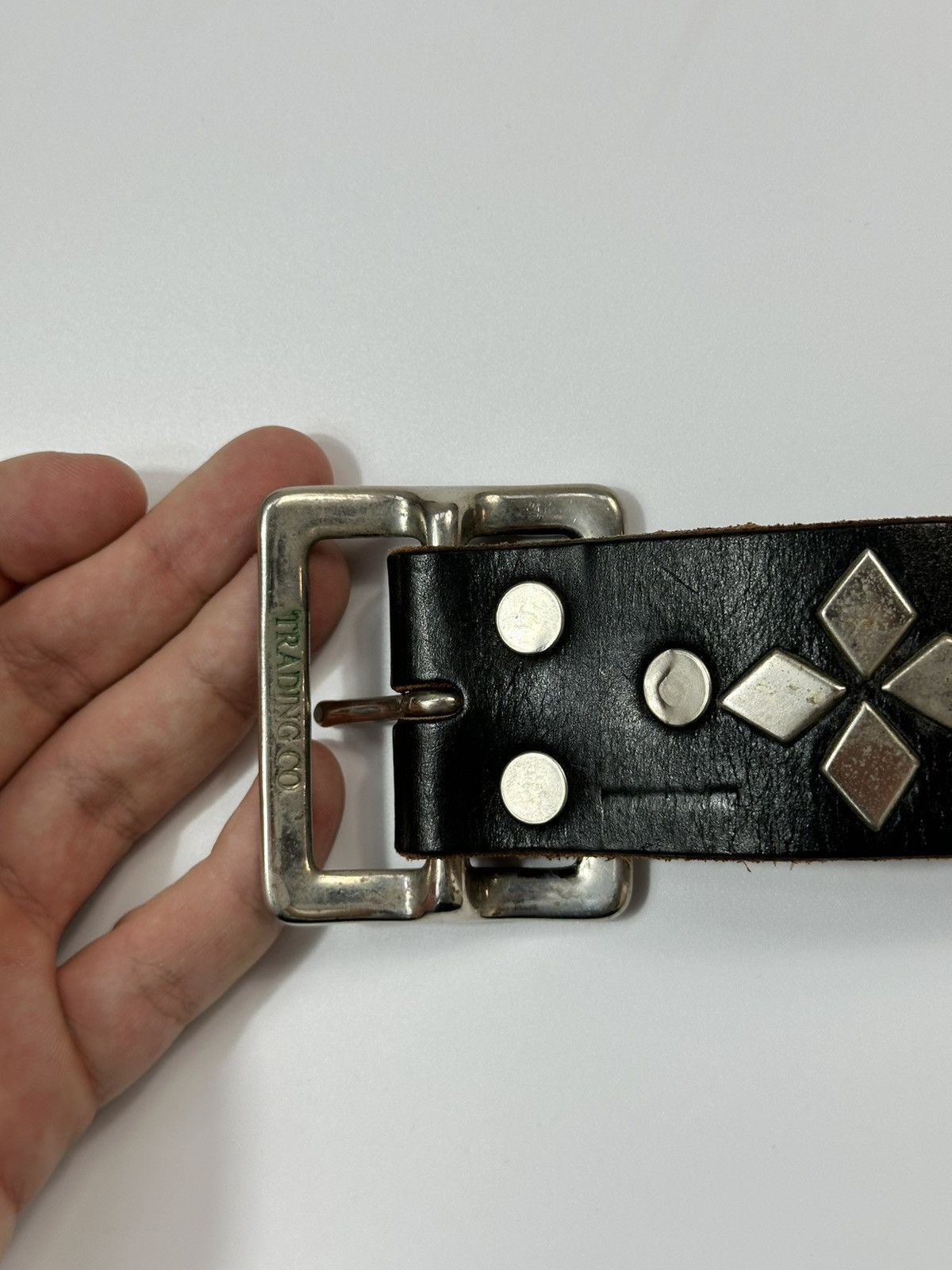 Hollywood Trading Company Hollywood Trading Company Leather Studded Belt Men's 104 Size ONE SIZE - 8 Thumbnail