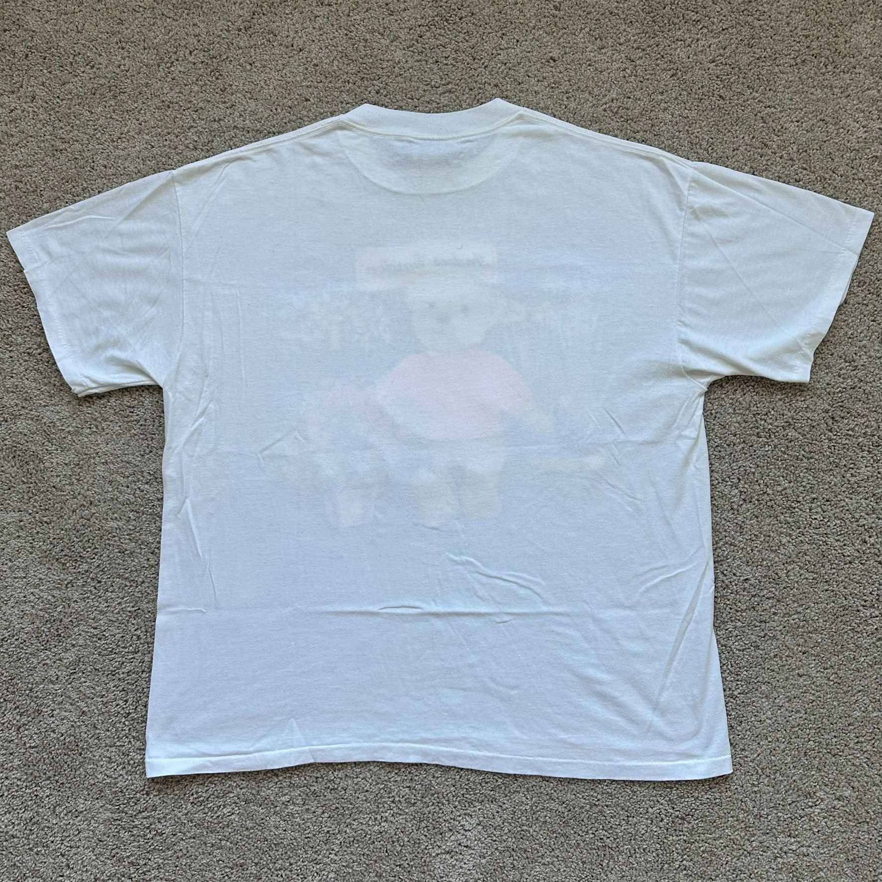 Vintage Vintage 90s Teddy Bear Flower Garden T-Shirt Cute Grandma Co Size US XL / EU 56 / 4 - 5 Thumbnail