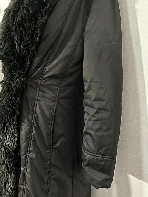 Balmain Balmain Long Black Coat Faux Fur Size S / US 4 / IT 40 - 3 Thumbnail