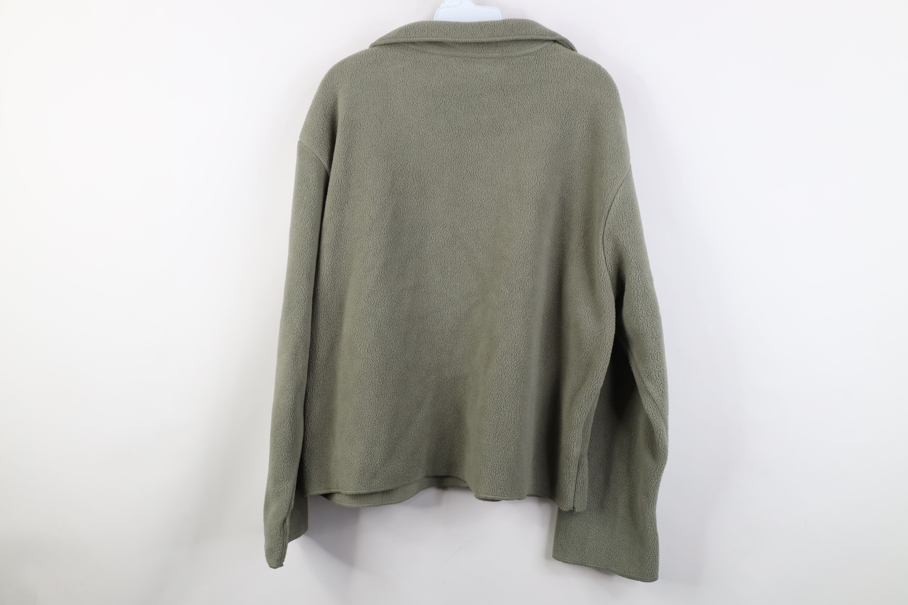 Eddie Bauer Vintage 90s Eddie Bauer Fleece Cardigan Jacket Green USA Size L / US 10 / IT 46 - 12 Thumbnail