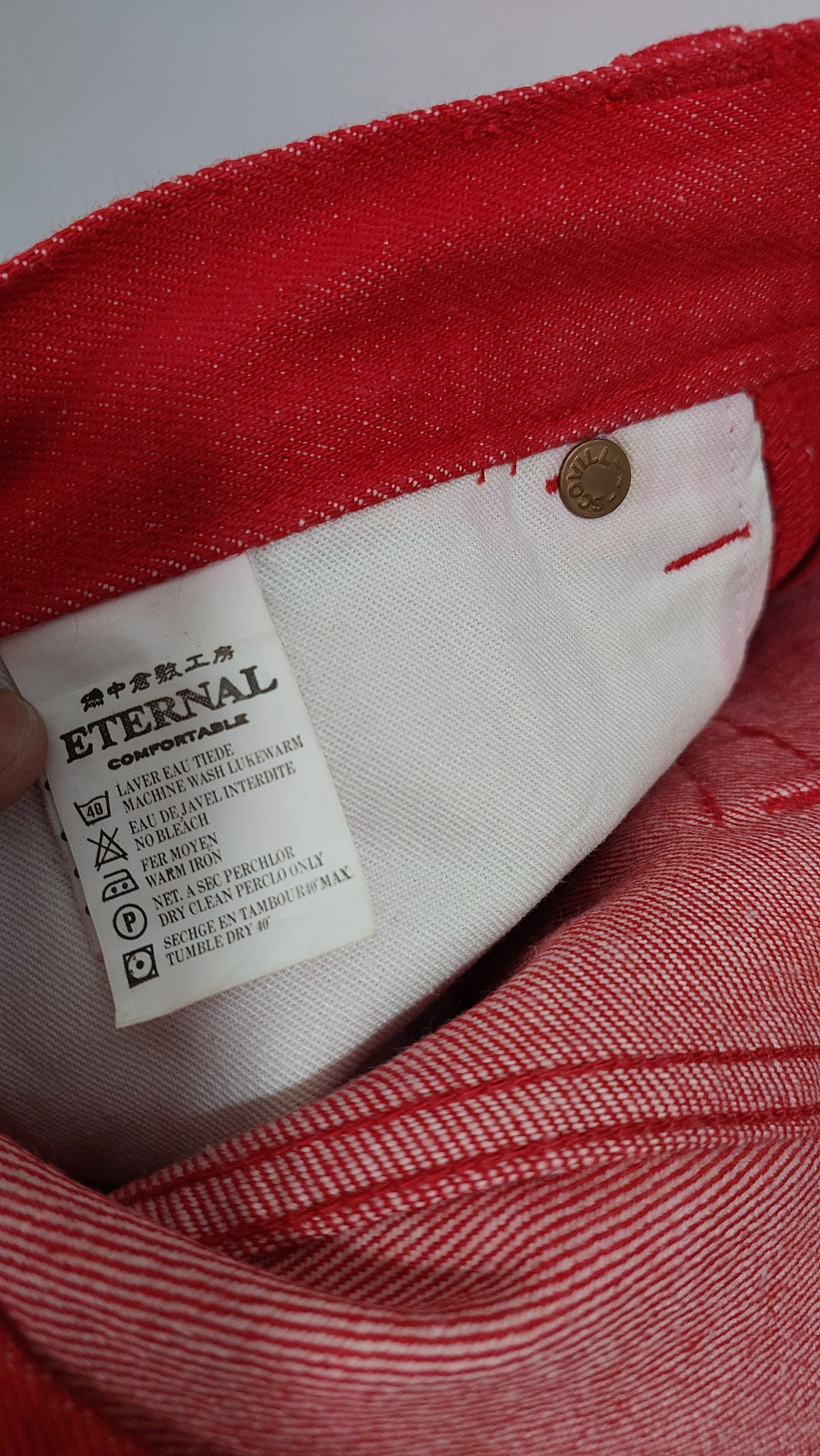 Eternal × Japanese Brand ETERNAL RED JEANS PANT Size US 32 / EU 48 - 4 Thumbnail