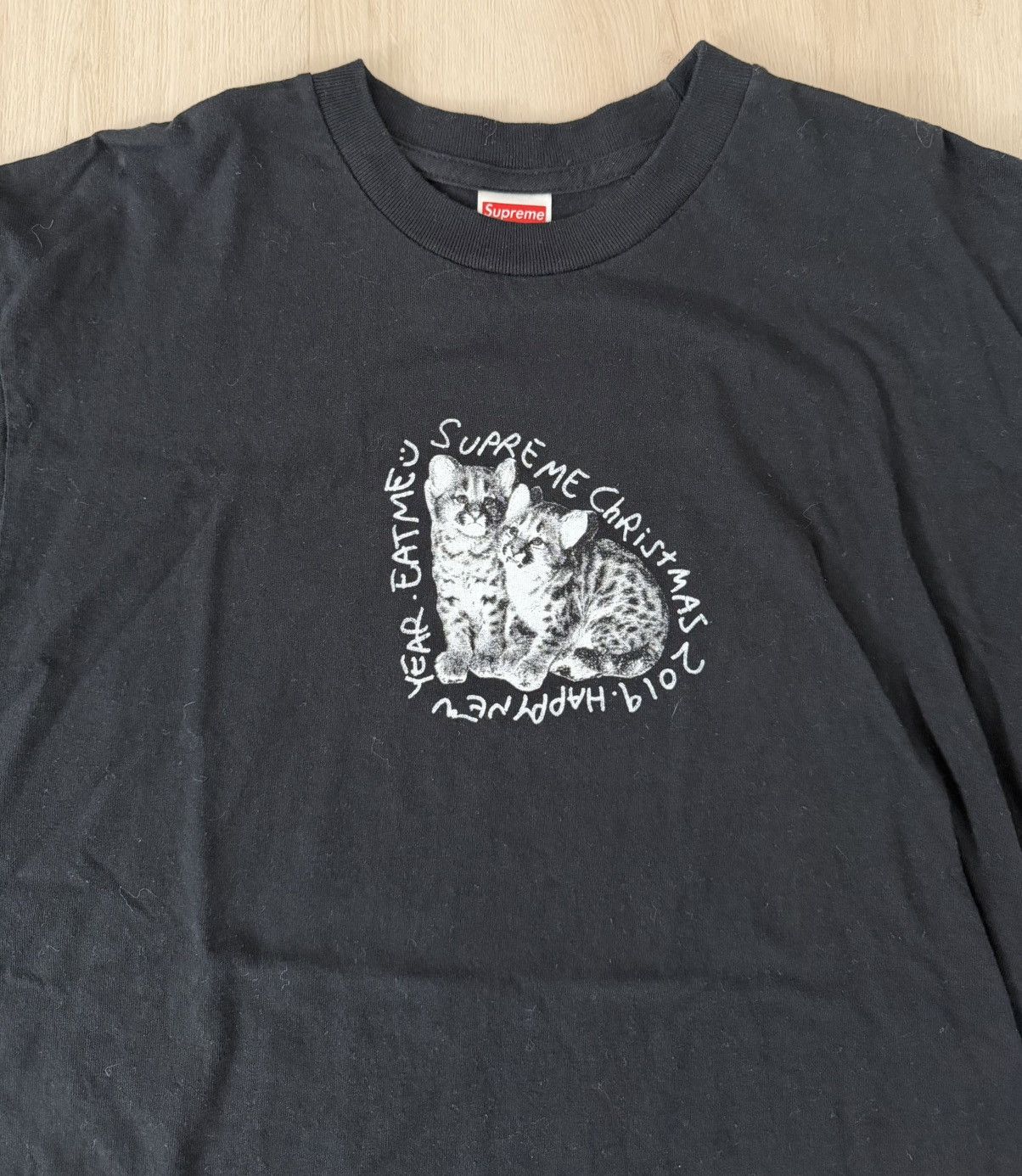 Supreme Supreme FW19 Eat Me Tee Black Size US M / EU 48-50 / 2 - 2 Thumbnail