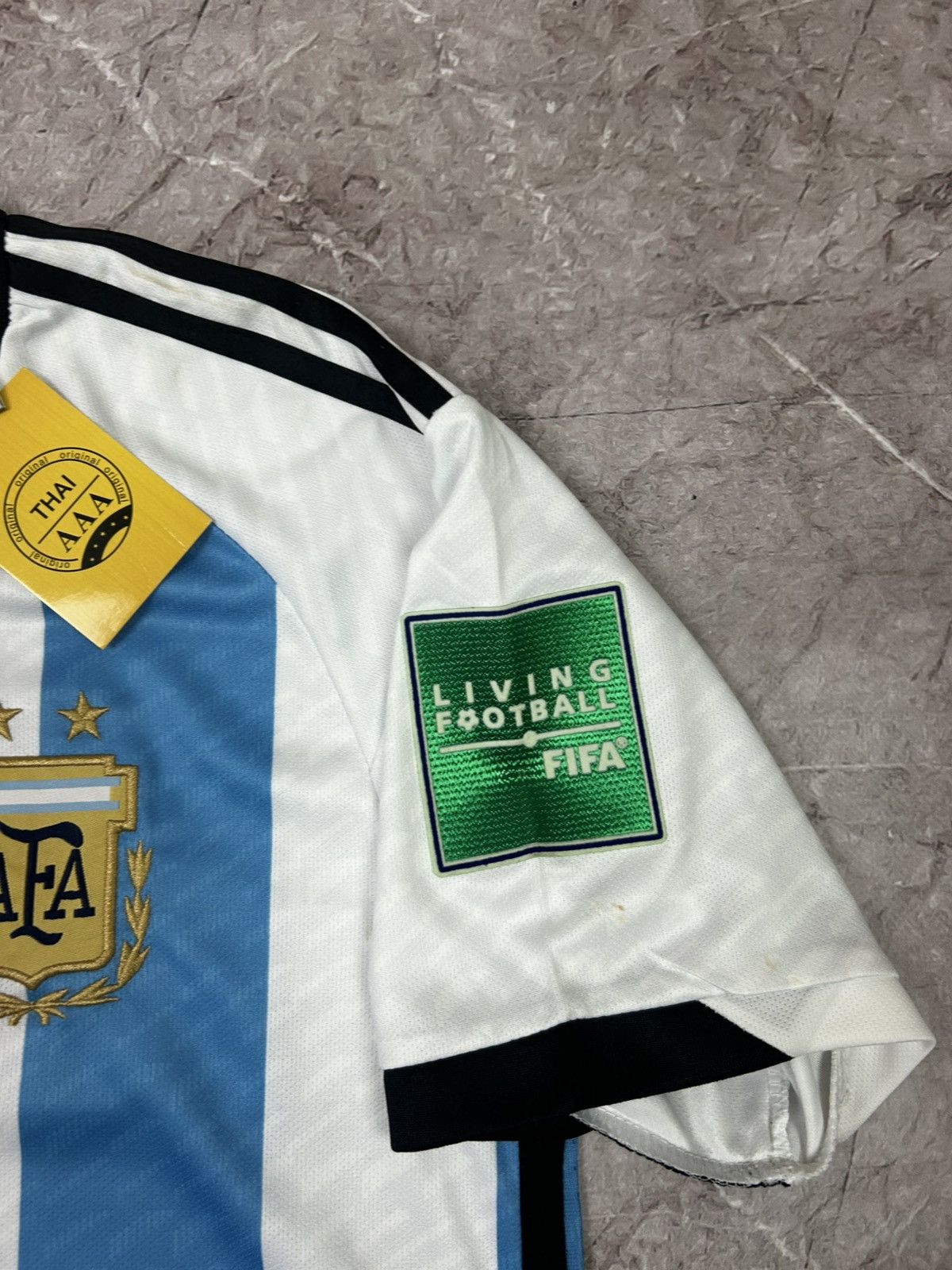 Adidas Adidas Argentina 2022 Messi Home Jersey Player Version Size US L / EU 52-54 / 3 - 11 Thumbnail