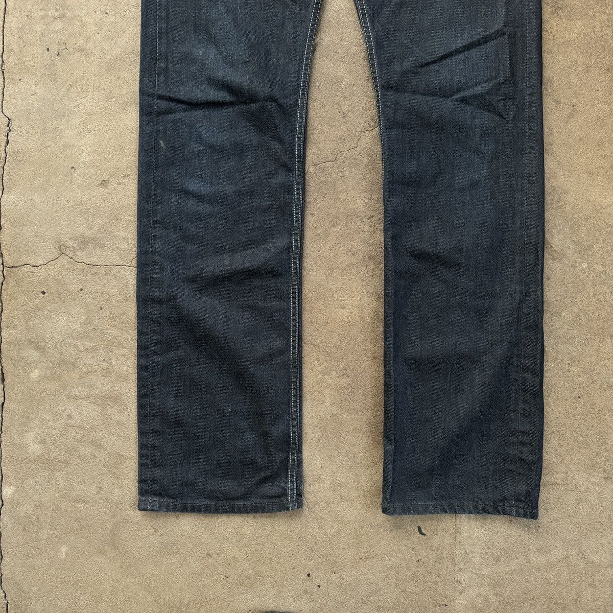Diesel Diesel Larkee Navy Denim Straight Fit Size US 32 / EU 48 - 3 Thumbnail