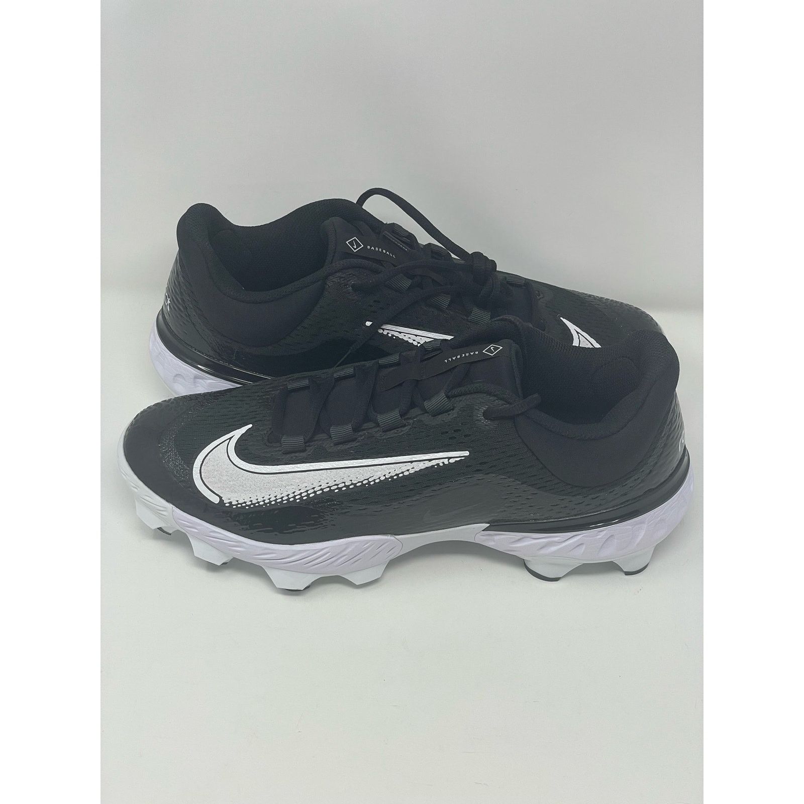 Nike Nike Alpha Huarache Elite 4 Baseball Cleats Black Mens 13.5 Size US 13 / EU 46 - 4 Thumbnail