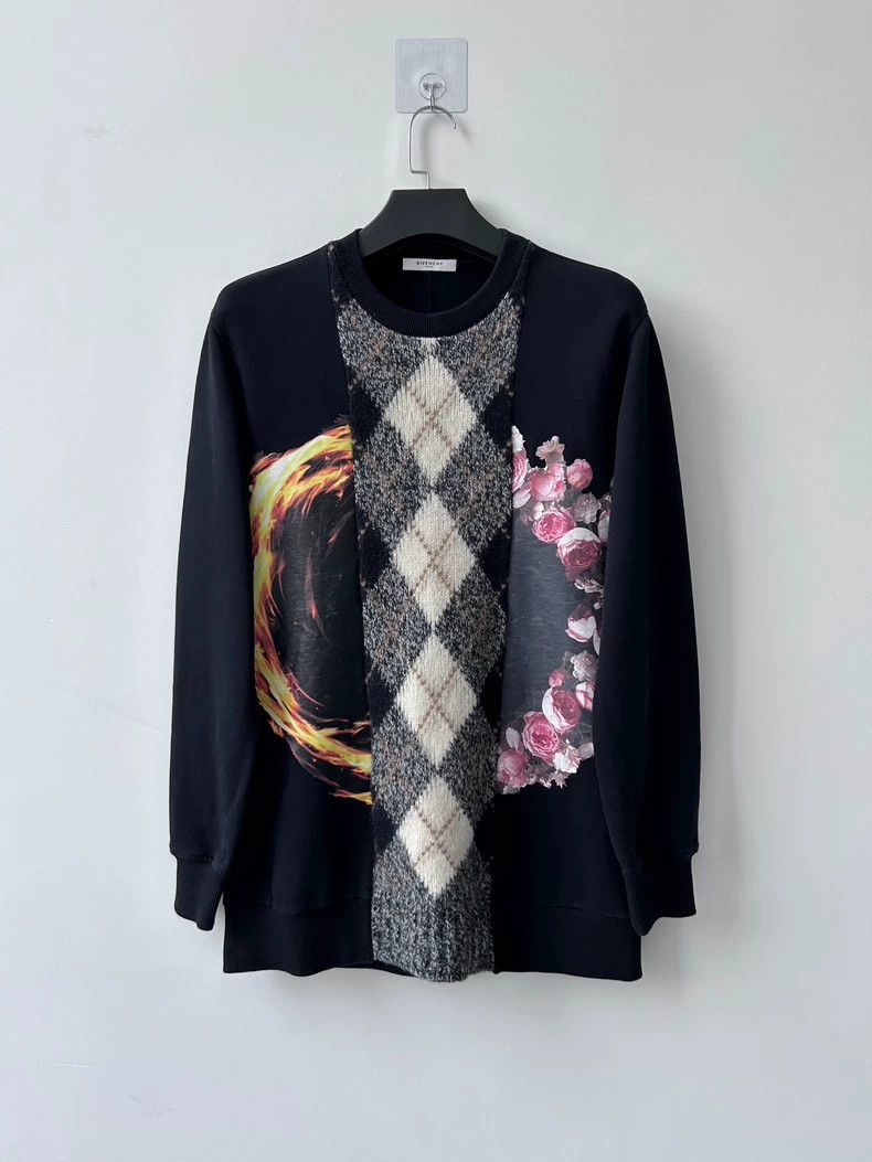 Givenchy Givenchy Floral & Flame Print Sweatshirt - dmc Size US M / EU 48-50 / 2 - 1 Thumbnail