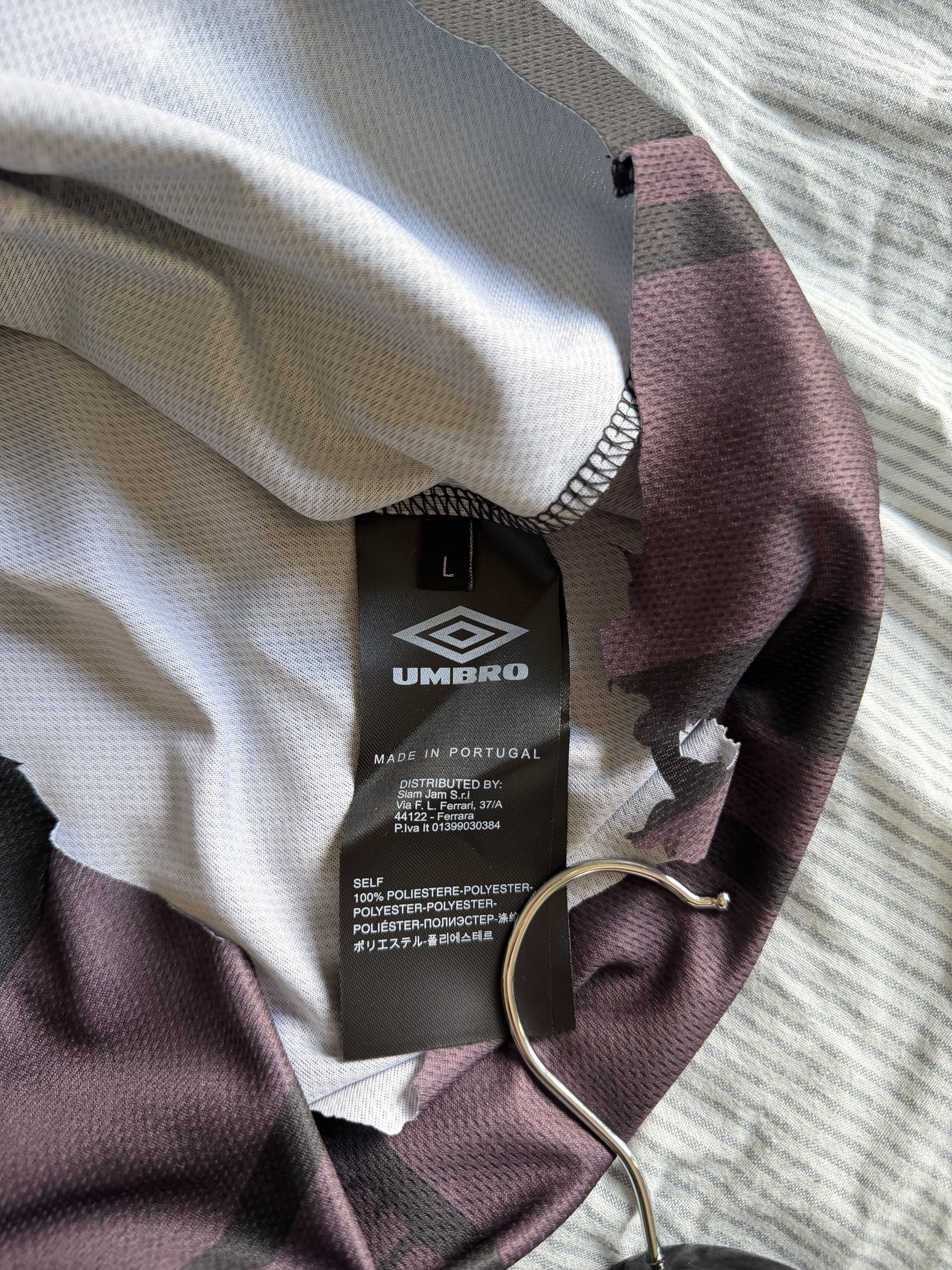 Slam Jam × Umbro Umbro Penalty Culture Distressed Spycam Polo in Purple Size US L / EU 52-54 / 3 - 9 Thumbnail