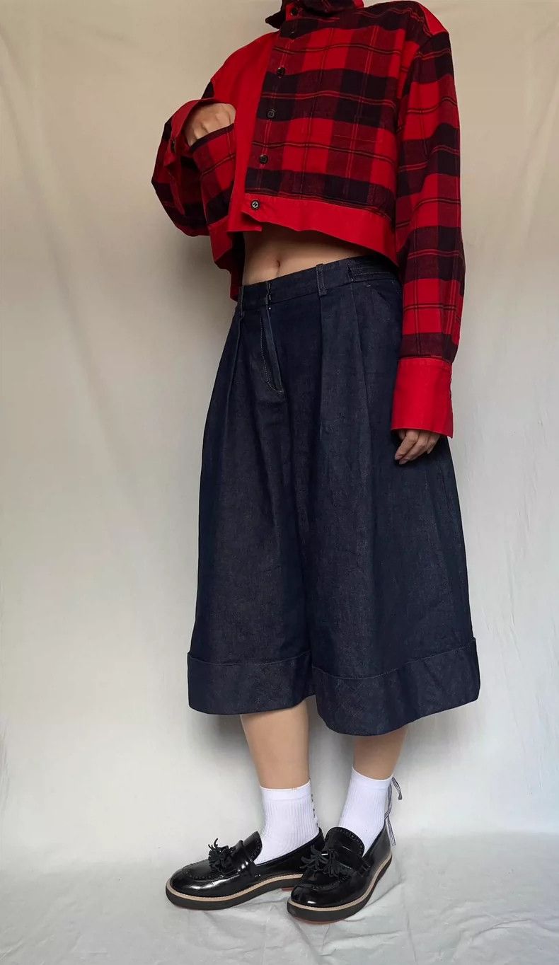 Y's Y's Black Plaid Jacket Size ONE SIZE - 7 Thumbnail