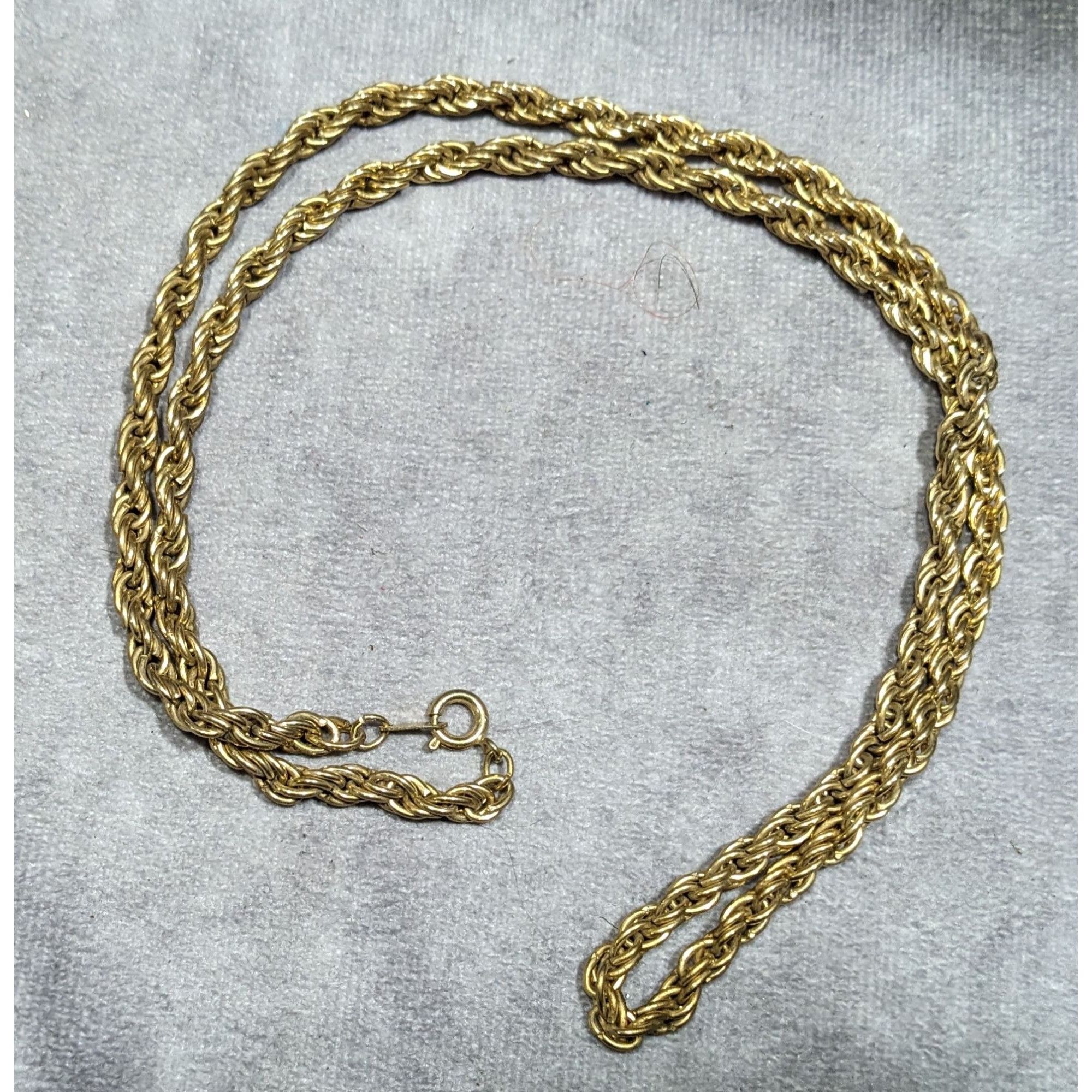 Other Vintage Korea Marked Gold Tone Rope Chain Necklace Size ONE SIZE - 4 Thumbnail