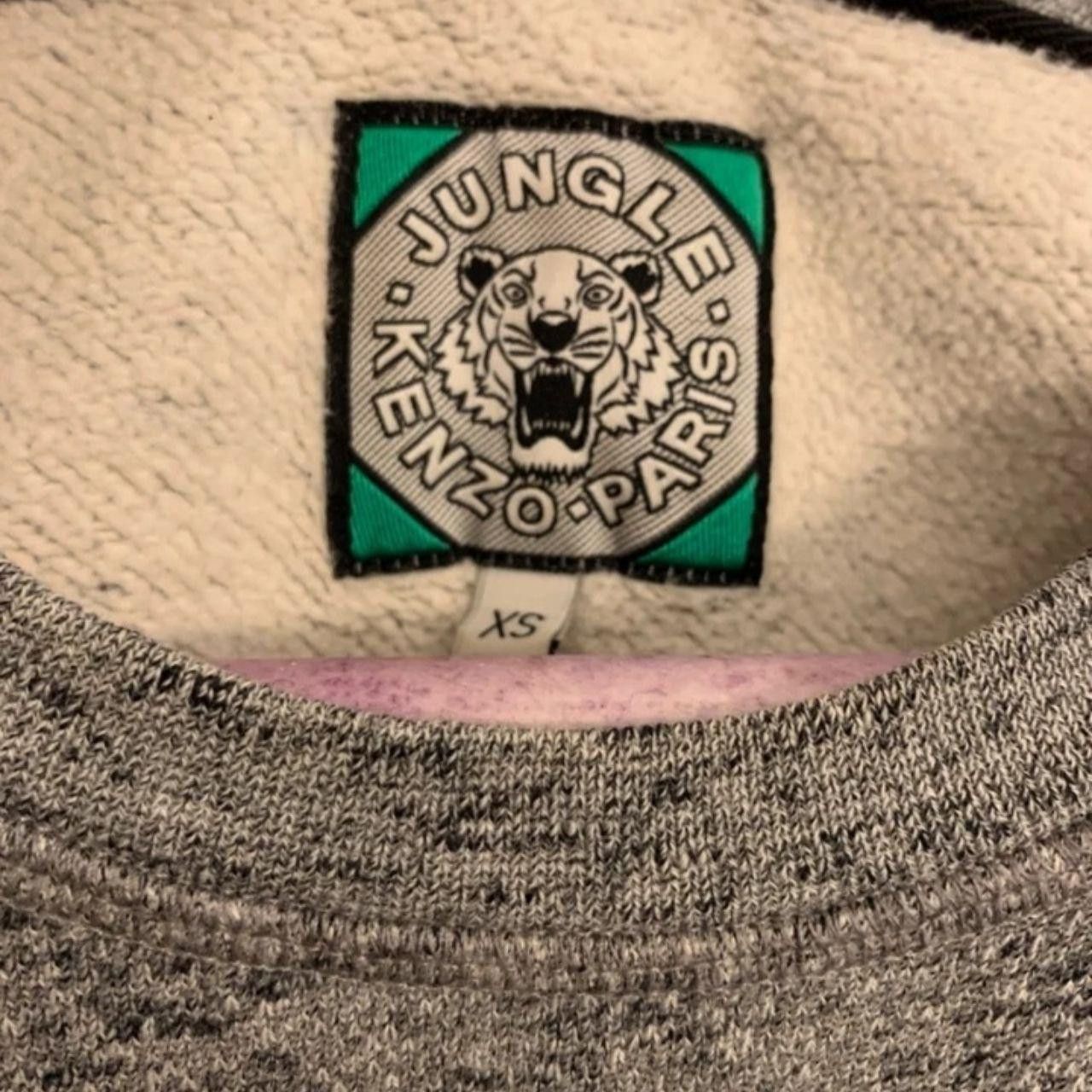 Kenzo Kenzo Paris Tiger Heathered Gray Sweatshirt Size US XS / EU 42 / 0 - 2 Thumbnail