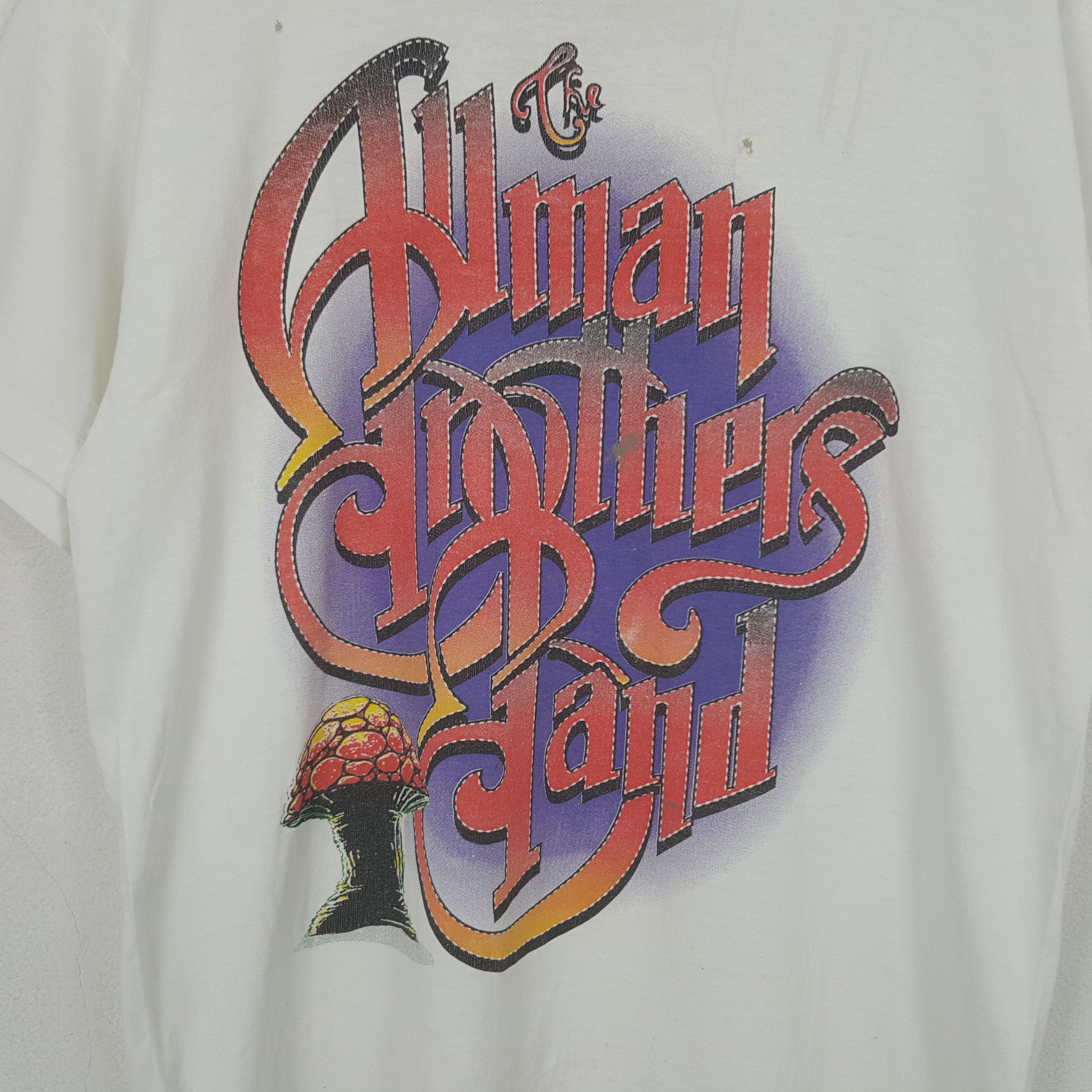 Band Tees Vintage The Allman Brothers Band Distressed T-shirt Size US L / EU 52-54 / 3 - 4 Thumbnail