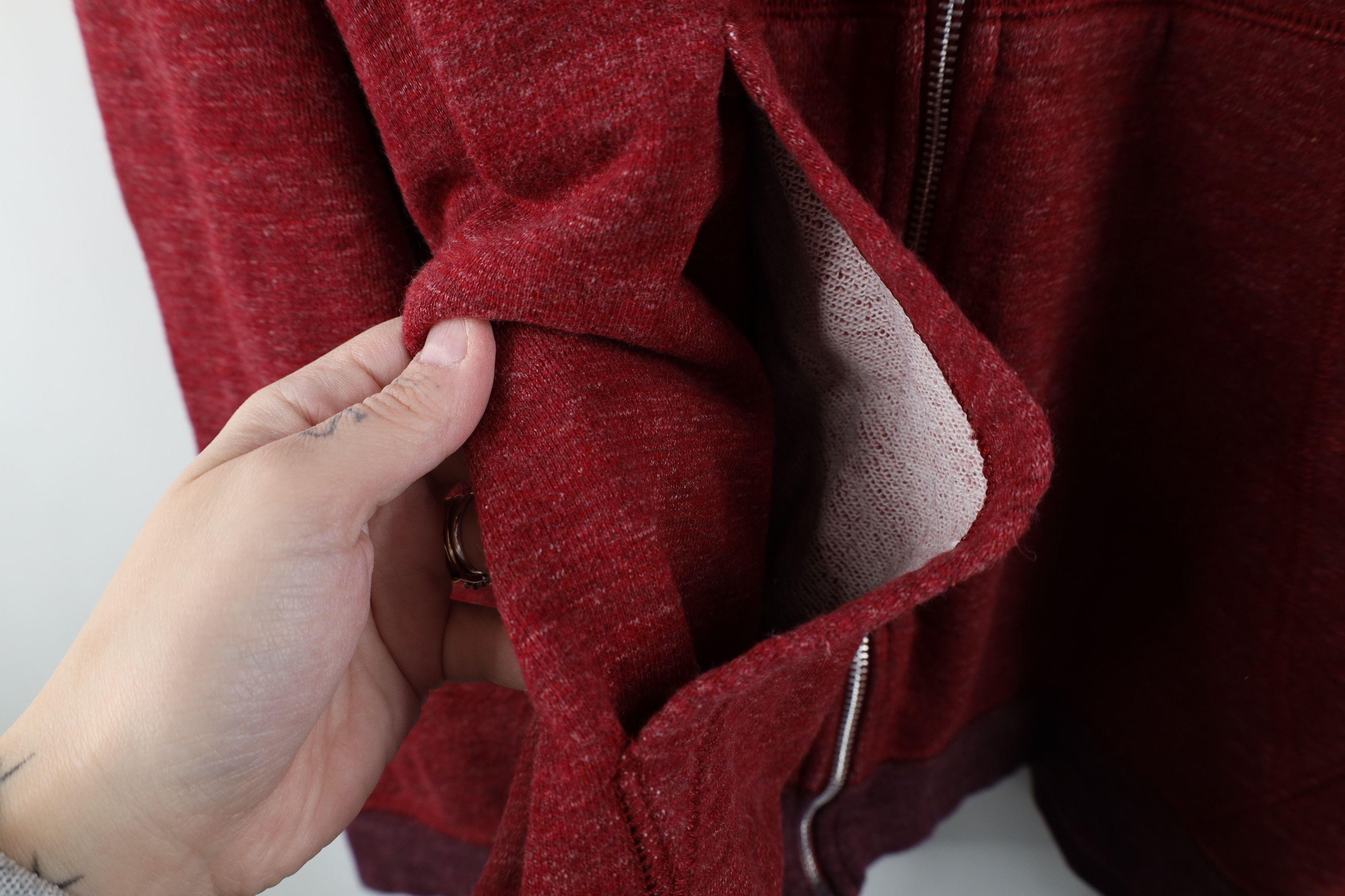 Nike Vintage Nike Mini Swoosh French Terry Full Zip Hoodie Red Size US XXL / EU 58 / 5 - 7 Thumbnail