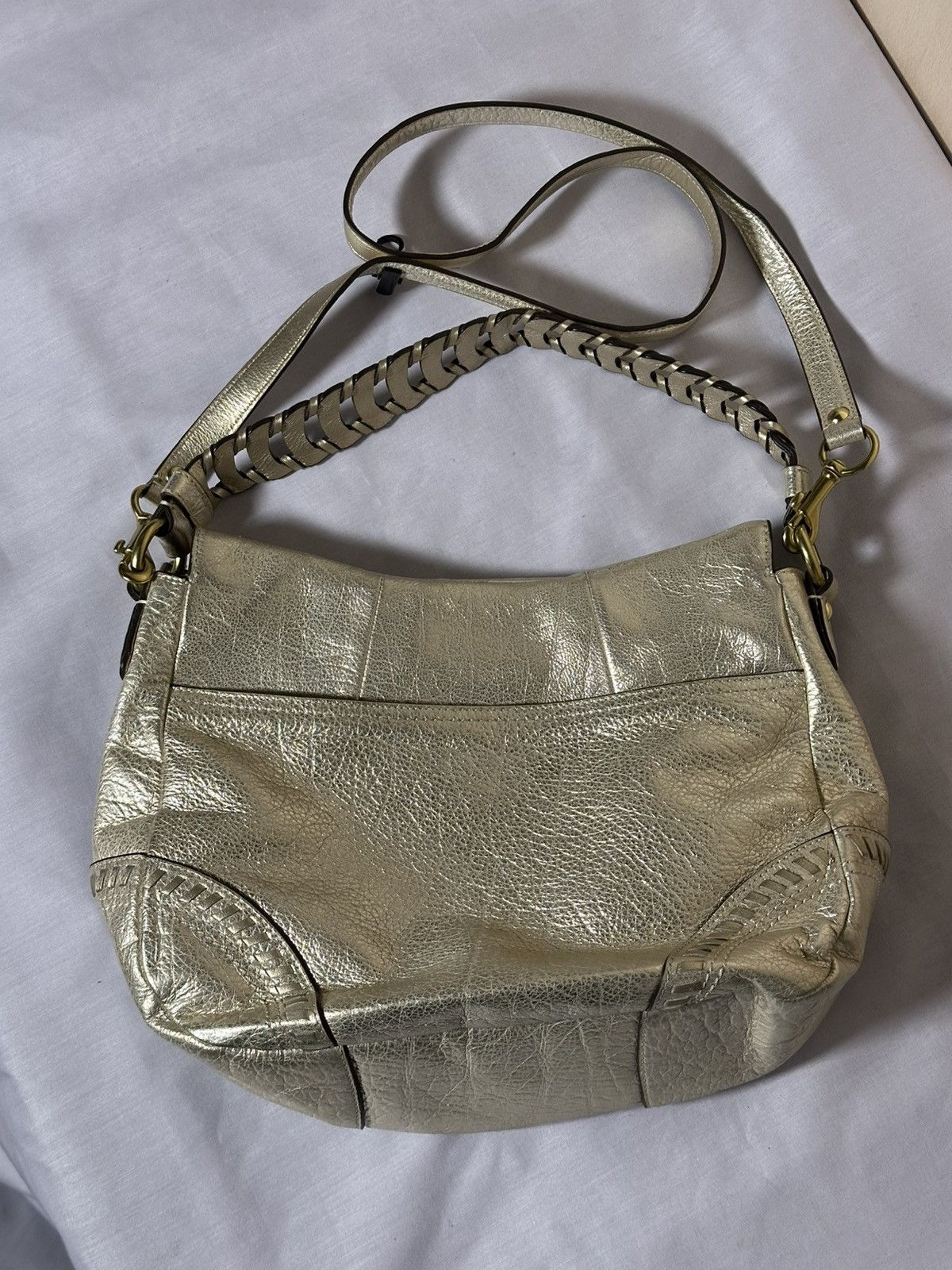 Coach Coach Metallic Whipstitch Leather Convertible Bag. Size ONE SIZE - 2 Thumbnail